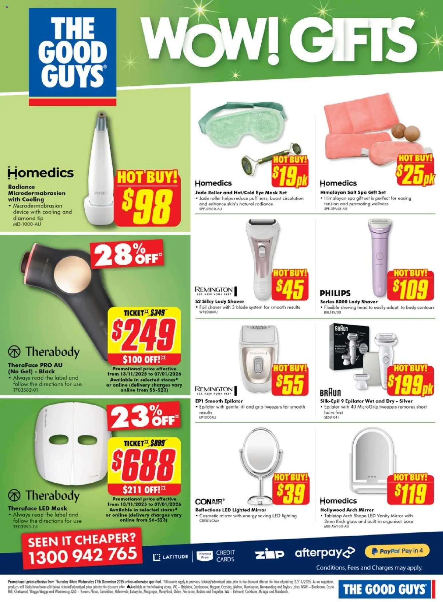 The Good Guys catalogue - valid from 03.12.2025 | Page: 22 | Products: Mirror, Salt, Stones, Epilator