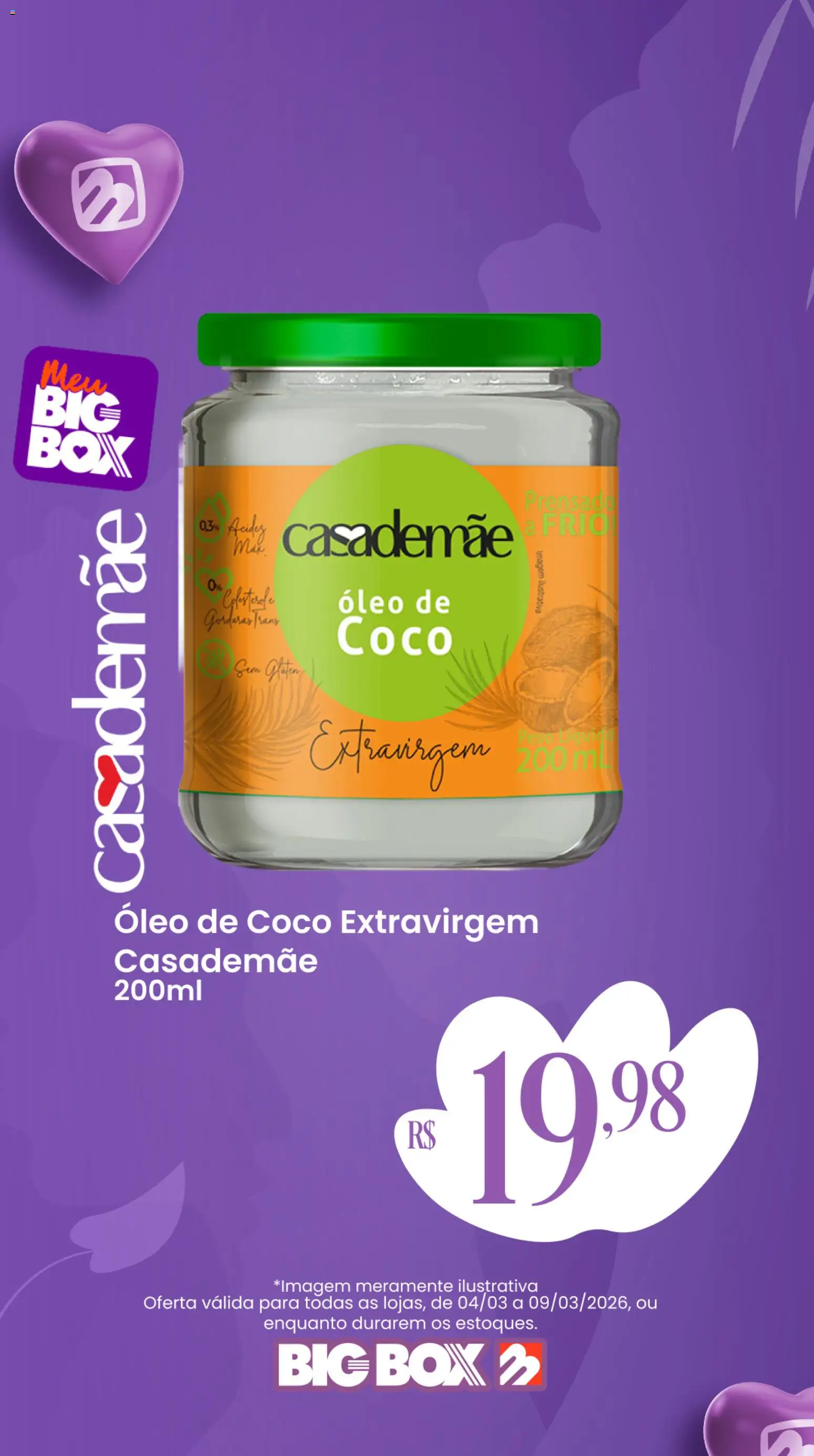Big Box Folheto - válido de 04.03.2026 | Página: 1 | Produtos: Coco, Óleo, Óleo de coco