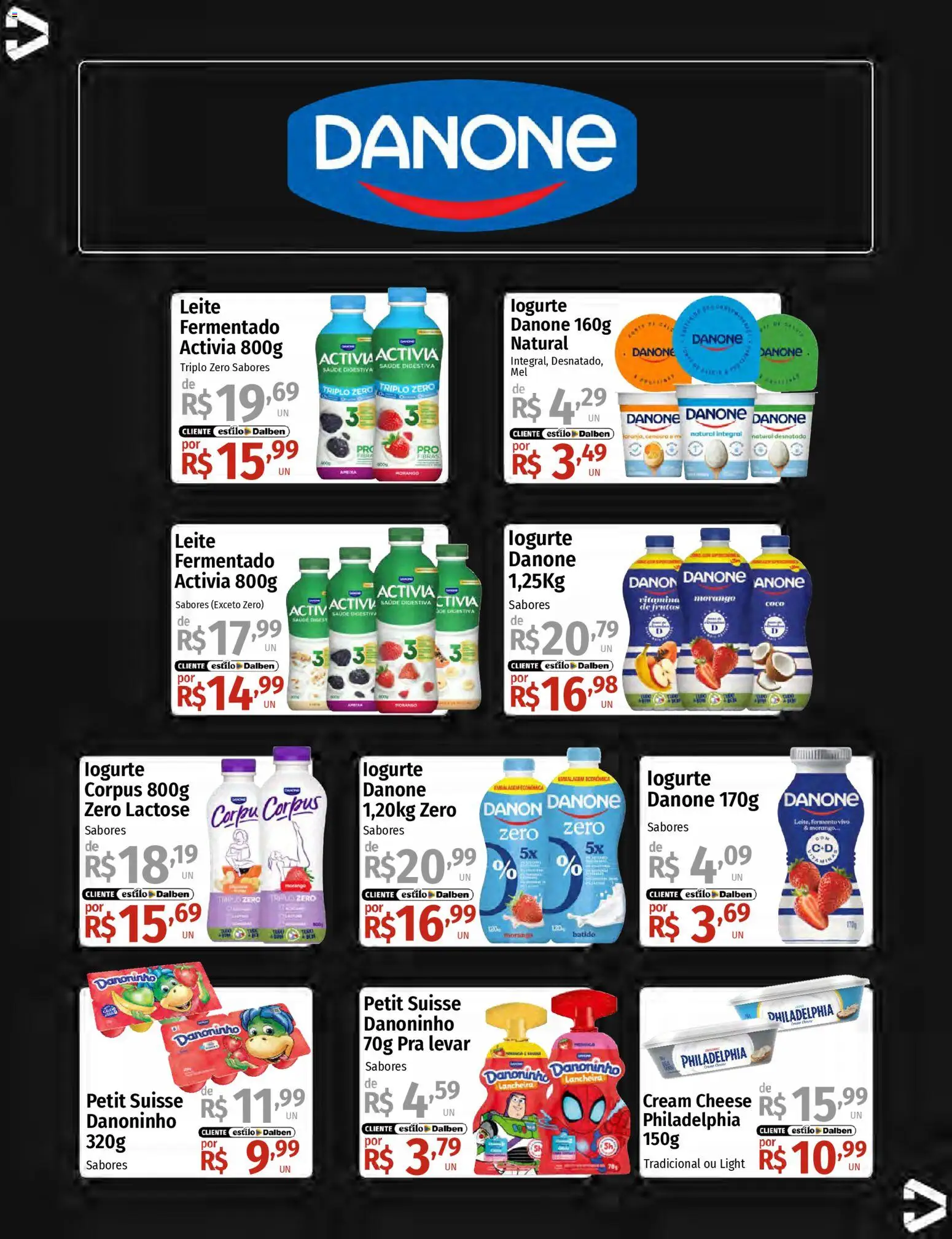 Supermercado Dalben Folheto - válido de 14.01.2026 | Página: 16 | Produtos: Lancheira, Leite, Cream cheese, Cenoura