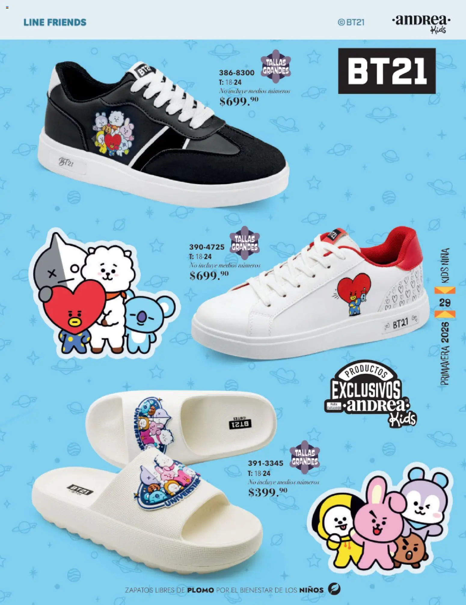 Nuevas ofertas de Andrea válidas en toda la República Mexicana desde el 25.01.2026. ¡Encuentra las mejores ofertas en Andrea catálogo Infantil! | Página: 29 | Productos: Zapatos