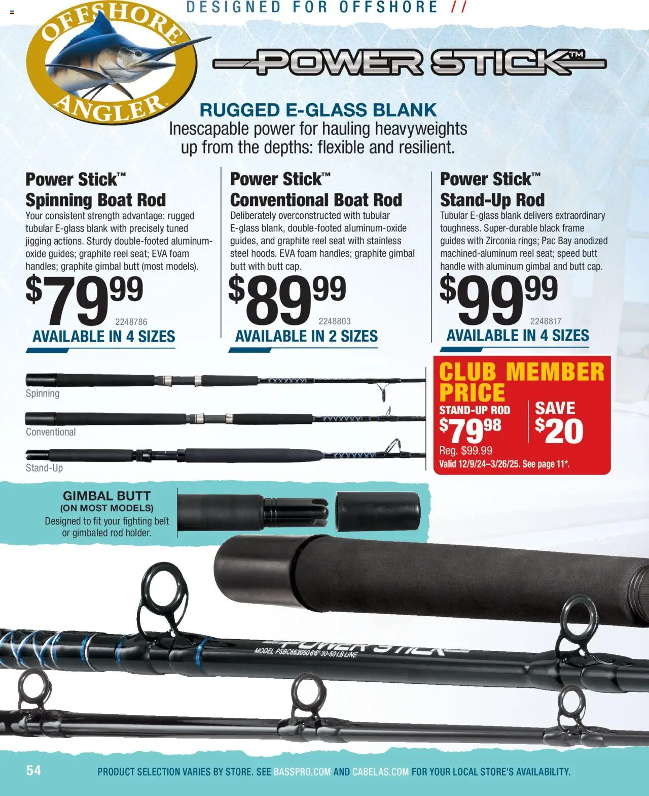 Cabela's Saltwater Specialist 25 - valid from 01.01.2025 | Page: 54 | Products: Belt, Rod