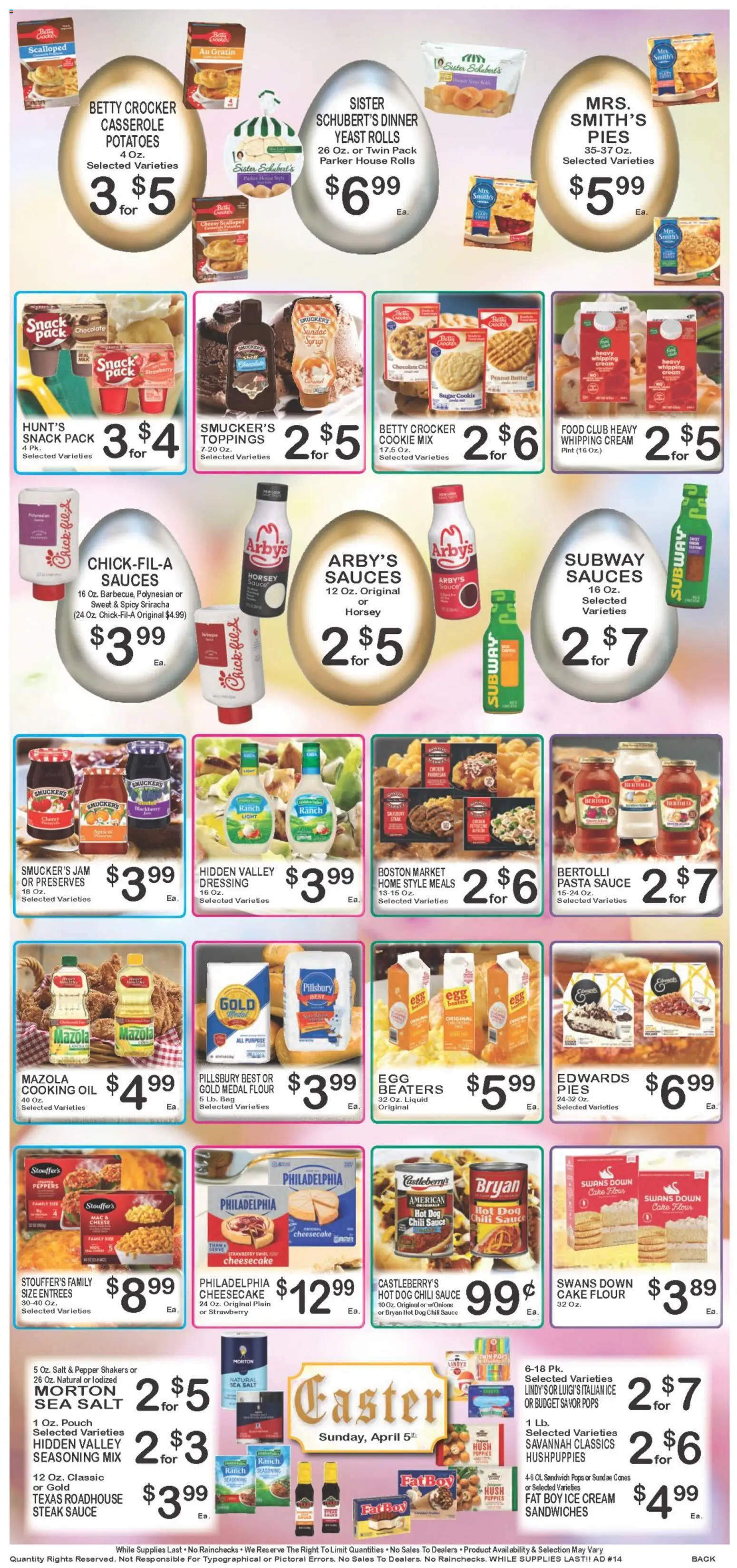 Foodland Weekly Ad - valid from 31.03.2026 | Page: 8 | Products: Shelf, Caster, Milk, Ice cream