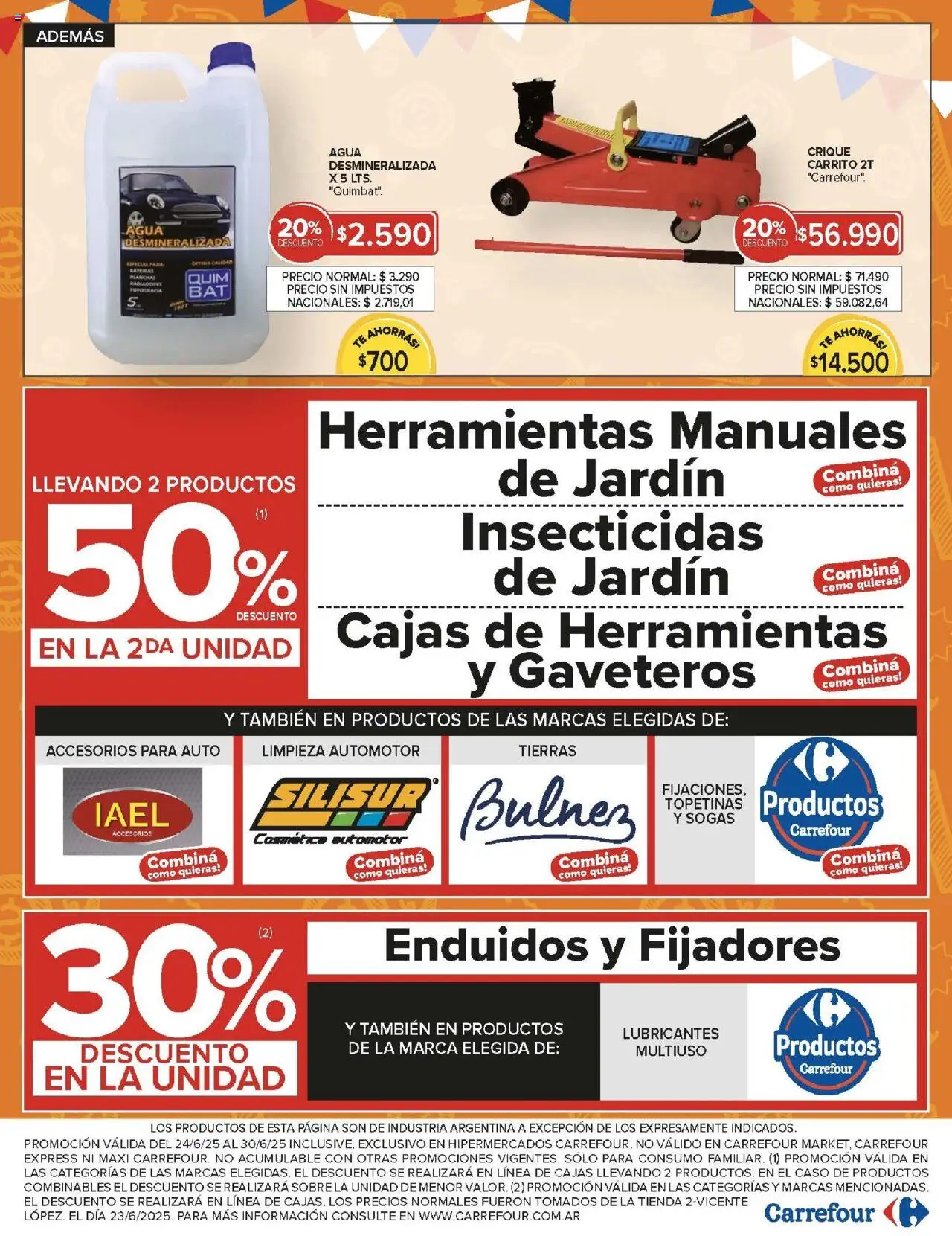 Carrefour ofertas │ válido desde el 24.06.2025 | Página: 19 | Productos: Caso, Sobre, Agua, Té