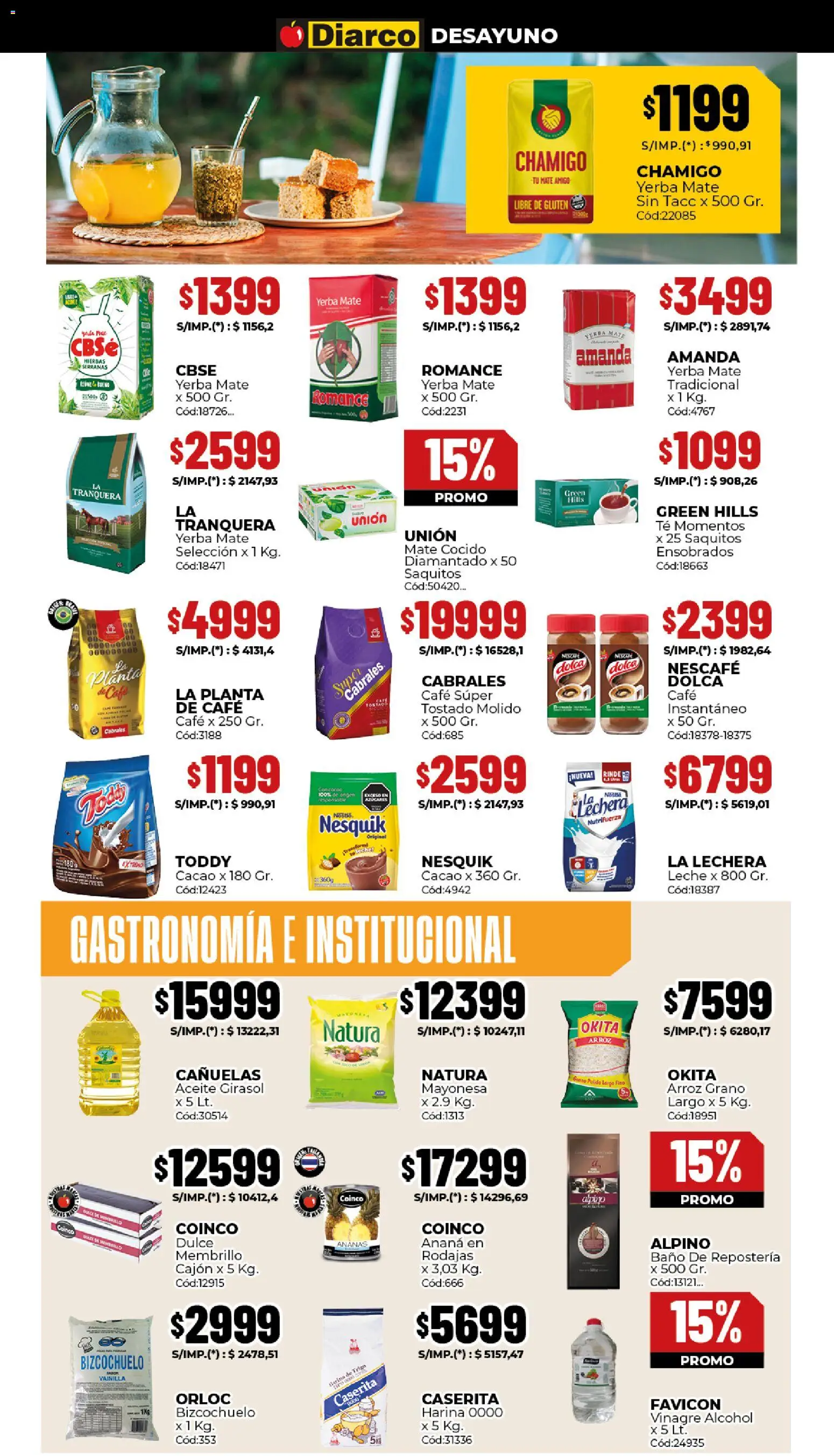 Diarco ofertas │ válido desde el 12.01.2026 | Página: 5 | Productos: Baño, Mayonesa, Mate cocido, Planta