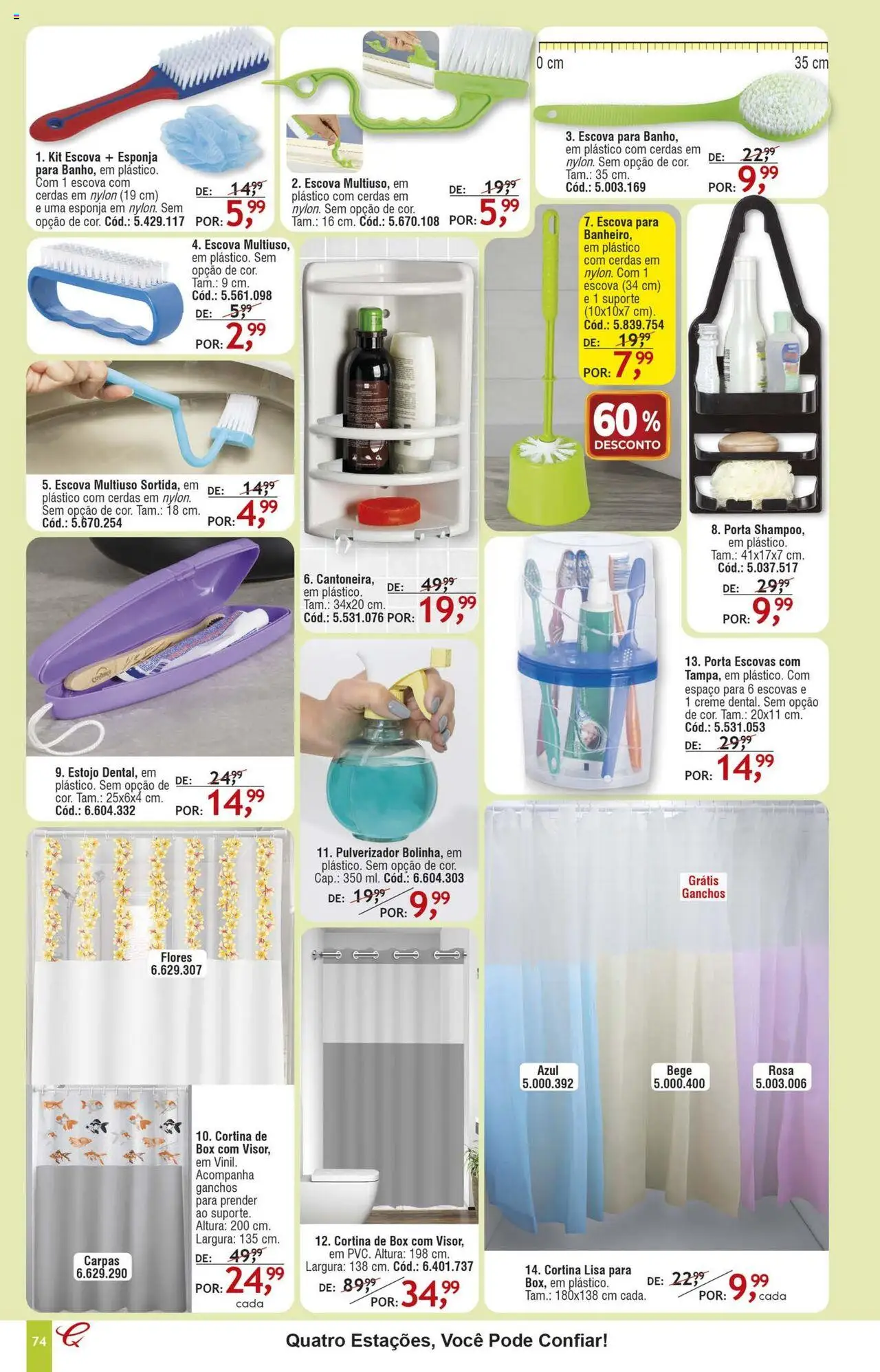 Quatro Estações Folheto - válido de 01.08.2025 | Página: 70 | Produtos: Porta, Cortina, Pulverizador, Flores