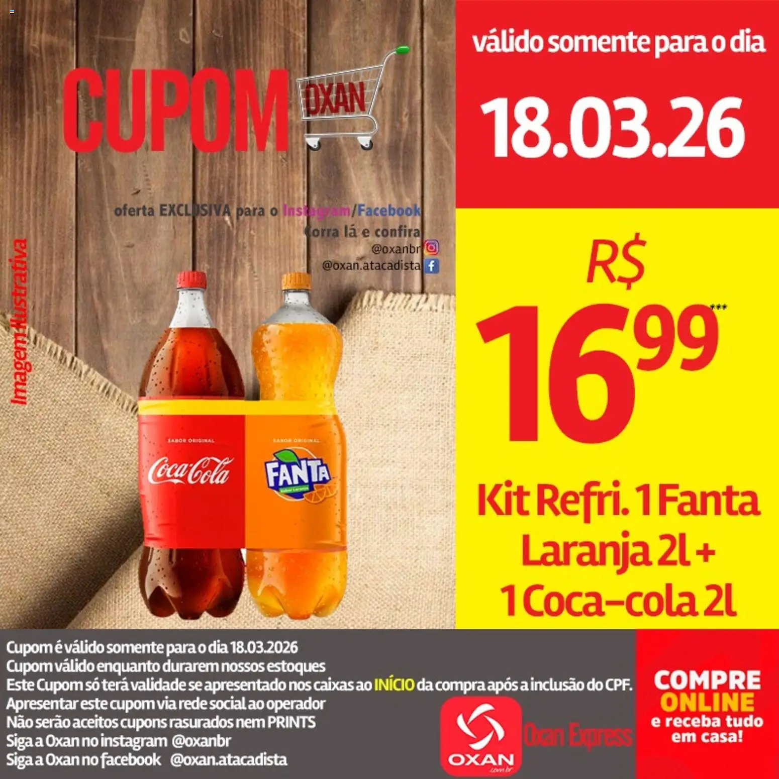 Oxan Atacadista Folheto - válido de 18.03.2026 | Página: 17 | Produtos: Fanta, Cola
