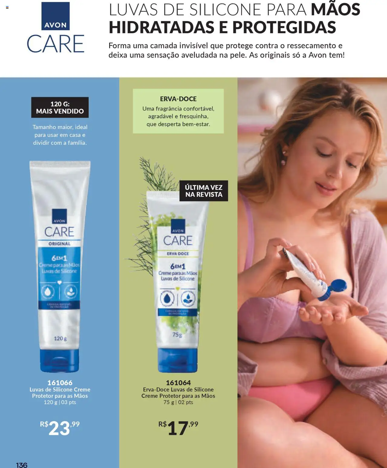 Avon Folheto - válido de 16.06.2025 | Página: 136 | Produtos: Fragrância, Revista, Creme, Luvas