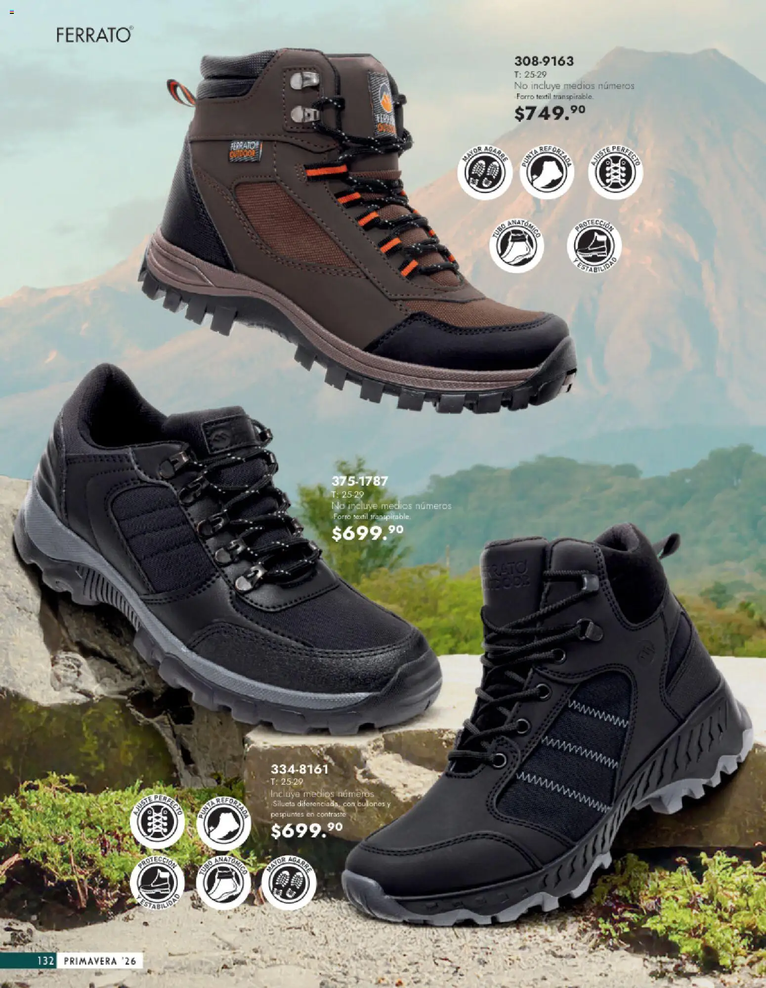 Nuevas ofertas de Andrea válidas en toda la República Mexicana desde el 25.01.2026. ¡Encuentra las mejores ofertas en Andrea catálogo Calzado Caballero! | Página: 132