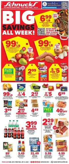 Preview of Schnucks weekly ads valid from 08.10.2025