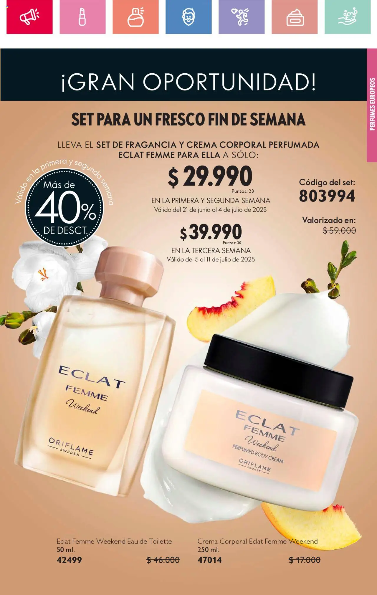 Oriflame catálogo │ válido desde el 21.06.2025 | Página: 45 | Productos: Body, Fragancia, Eau de toilette, Crema