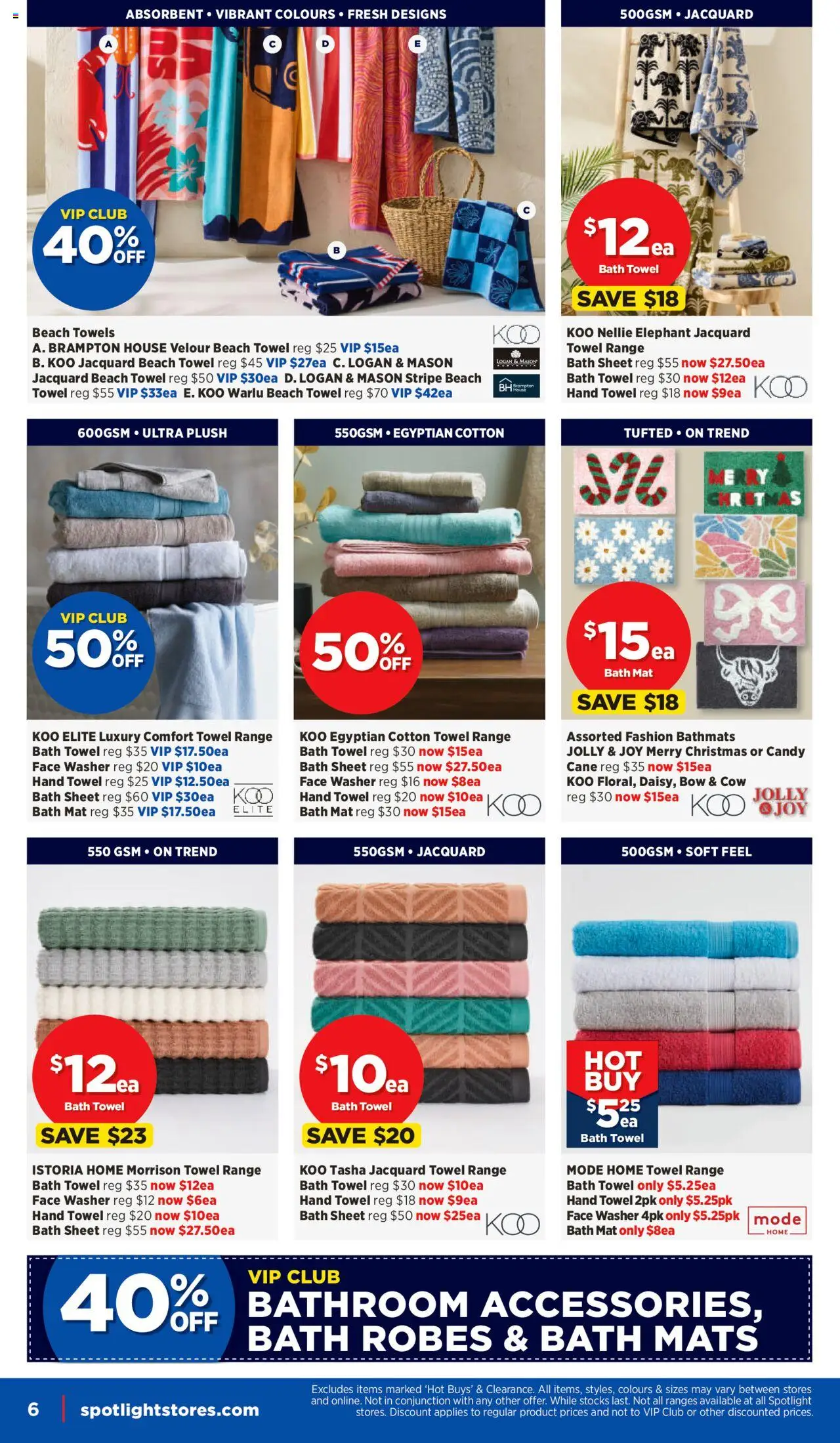 Spotlight catalogue - valid from 15.10.2025 | Page: 6 | Products: Bath, Towels, Washer, Bathroom