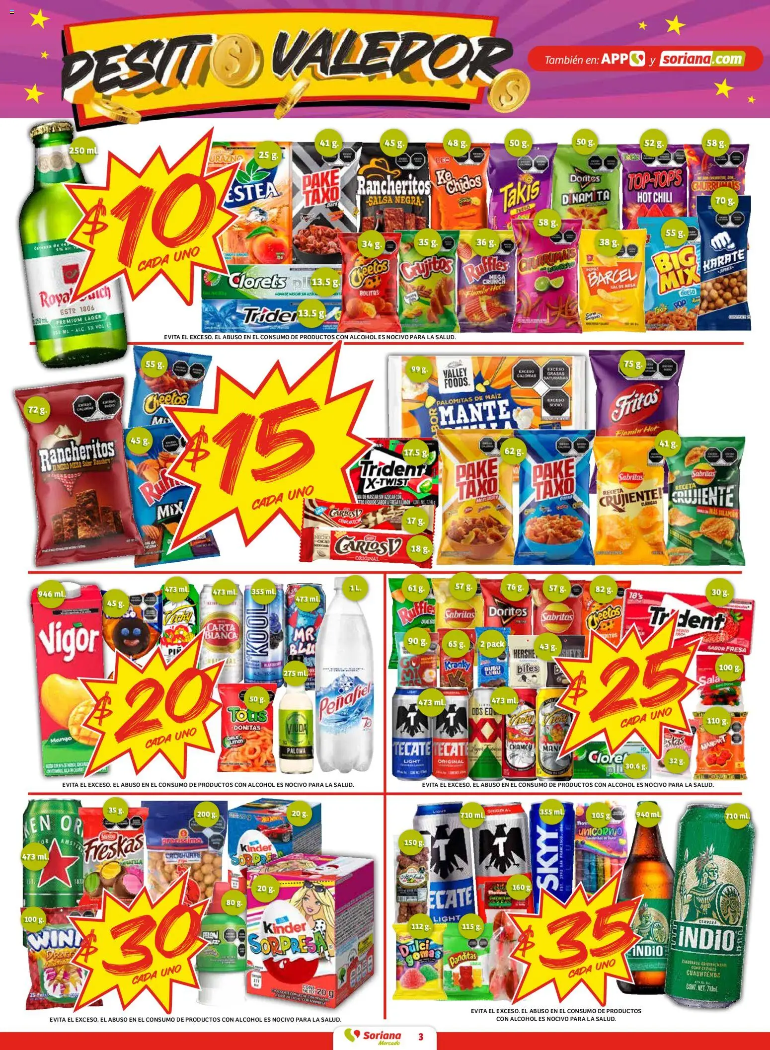 Nuevas ofertas de Soriana válidas en toda la República Mexicana desde el 12.02.2026. ¡Encuentra las mejores ofertas en Soriana - Pesito Valedor Mercado: Ags, Col, Gto, Jal, Mich! | Página: 3 | Productos: Fresa, Cacahuate, Mango, Mesa