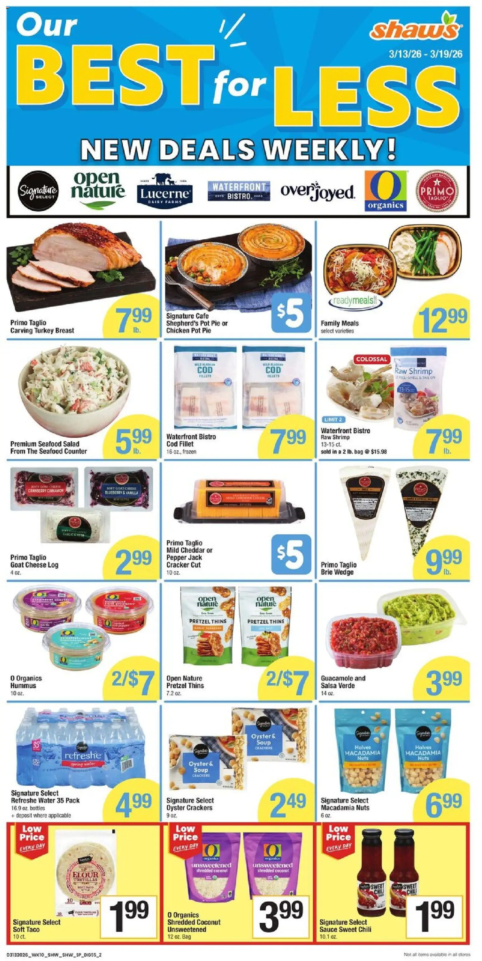 Shaw's Weekly Ad - RI - valid from 13.03.2026 | Page: 6 | Products: Cheese, Nuts, Salad, Bag