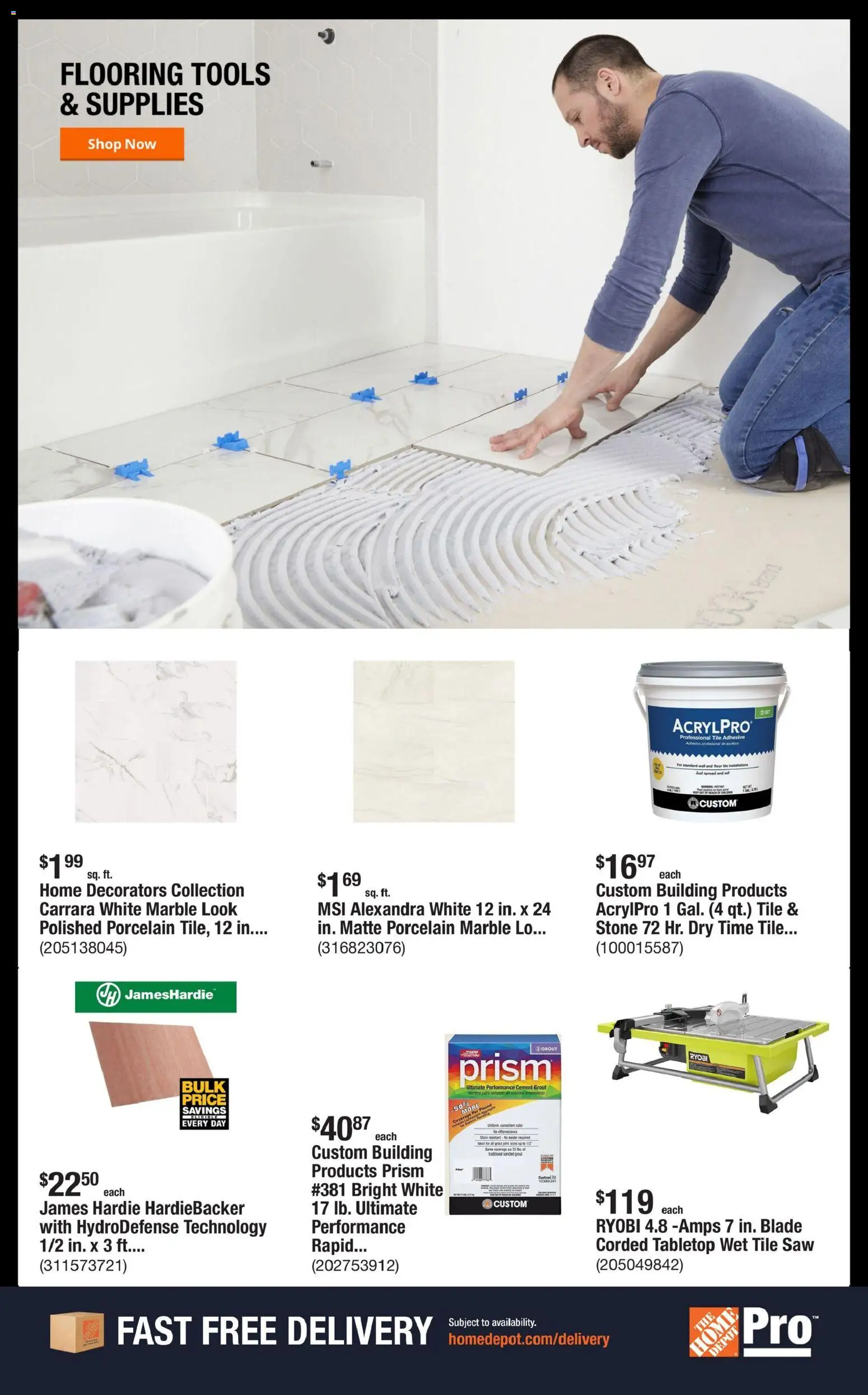 Home Depot Shop Pro Ad - CA - valid from 06.04.2026 | Page: 6 | Products: Adhesive, Saw