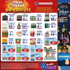 Bahamas Supermercados - Ofertas Fim de Semana Imperdível - Pré-Visualização do folheto da loja Bahamas Supermercados, válido de 02.08.2025