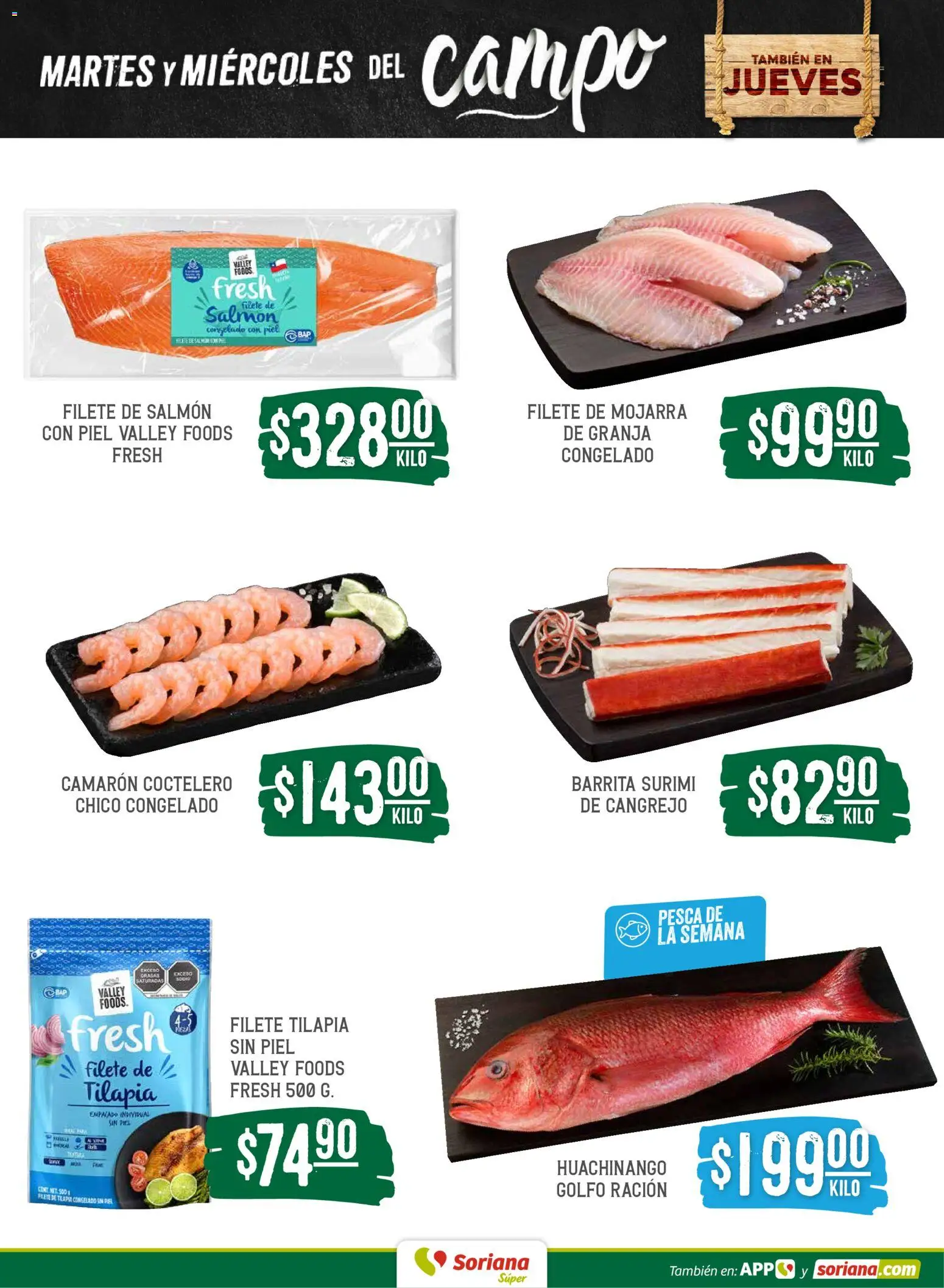 Nuevas ofertas de Soriana válidas en toda la República Mexicana desde el 28.04.2026. ¡Encuentra las mejores ofertas en Soriana Martes y Miércoles del Campo Súper: Tamaulipas (excepto Cd. Victoria y Tampico)! | Página: 5