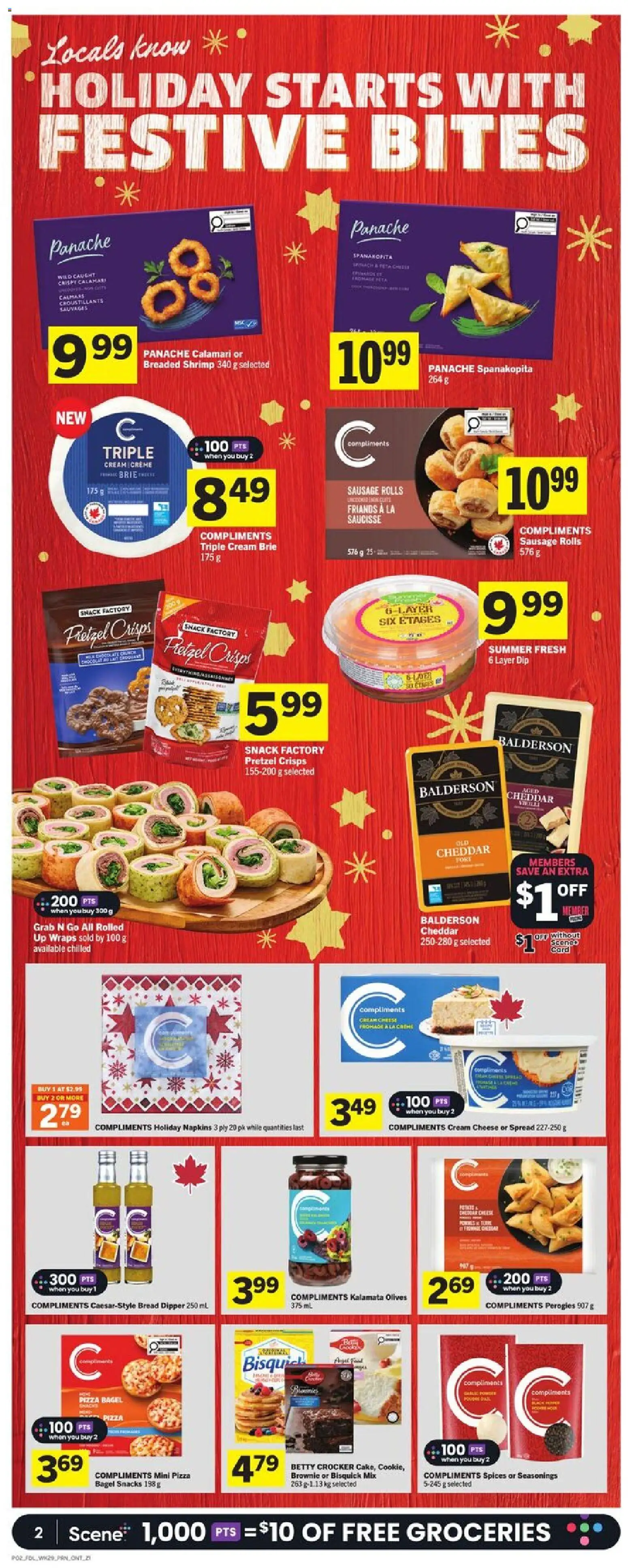 Foodland flyer valid from 13.11.2025 | Page: 3 | Products: Cream, Cheese, Bread, Pizza