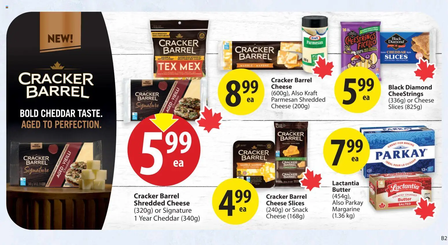 Save on foods flyer valid from 02.04.2026 | Page: 22 | Products: Butter, Cheese