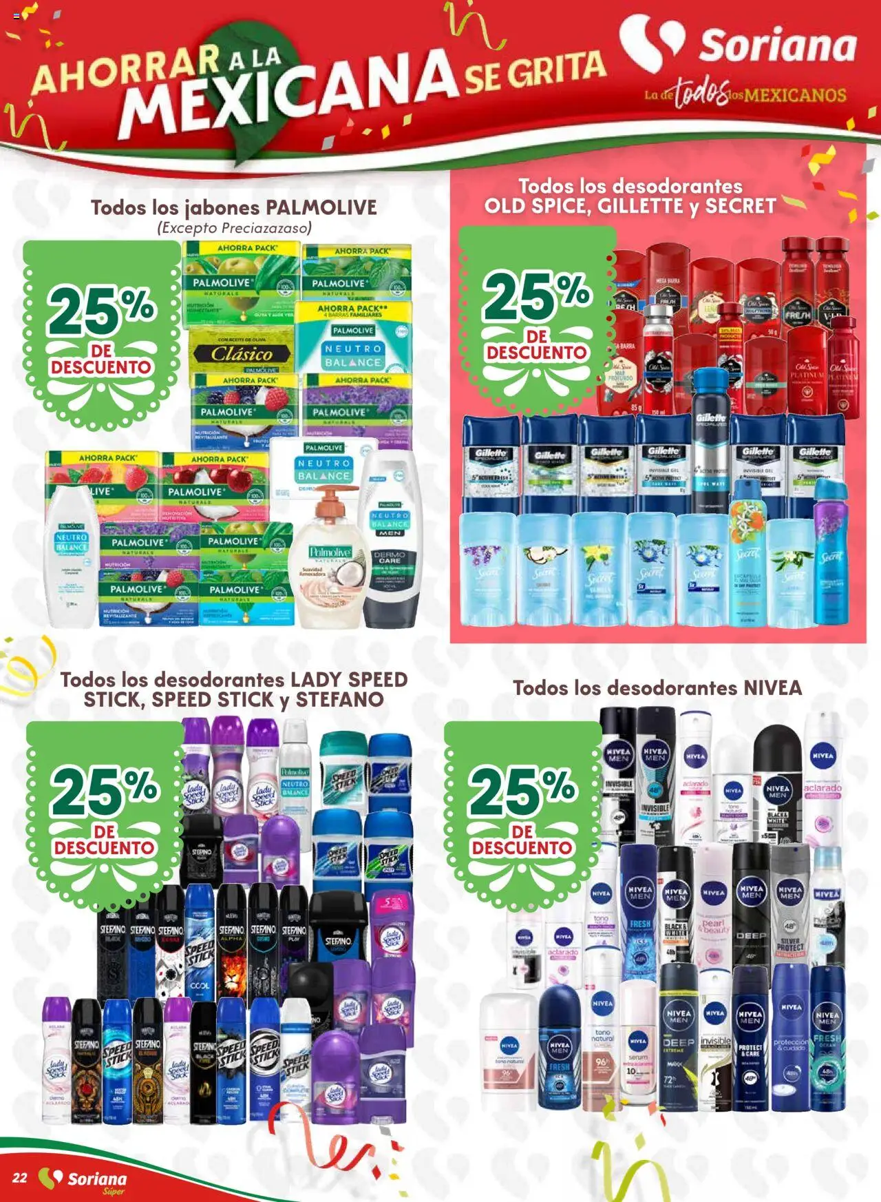 Nuevas ofertas de Soriana válidas en toda la República Mexicana desde el 10.09.2025. ¡Encuentra las mejores ofertas en Soriana - Ahorrar a la mexicana se grita Soriana Súper Nacional! | Página: 22 | Productos: Serum, Aceite de oliva, Aceite, Mesa