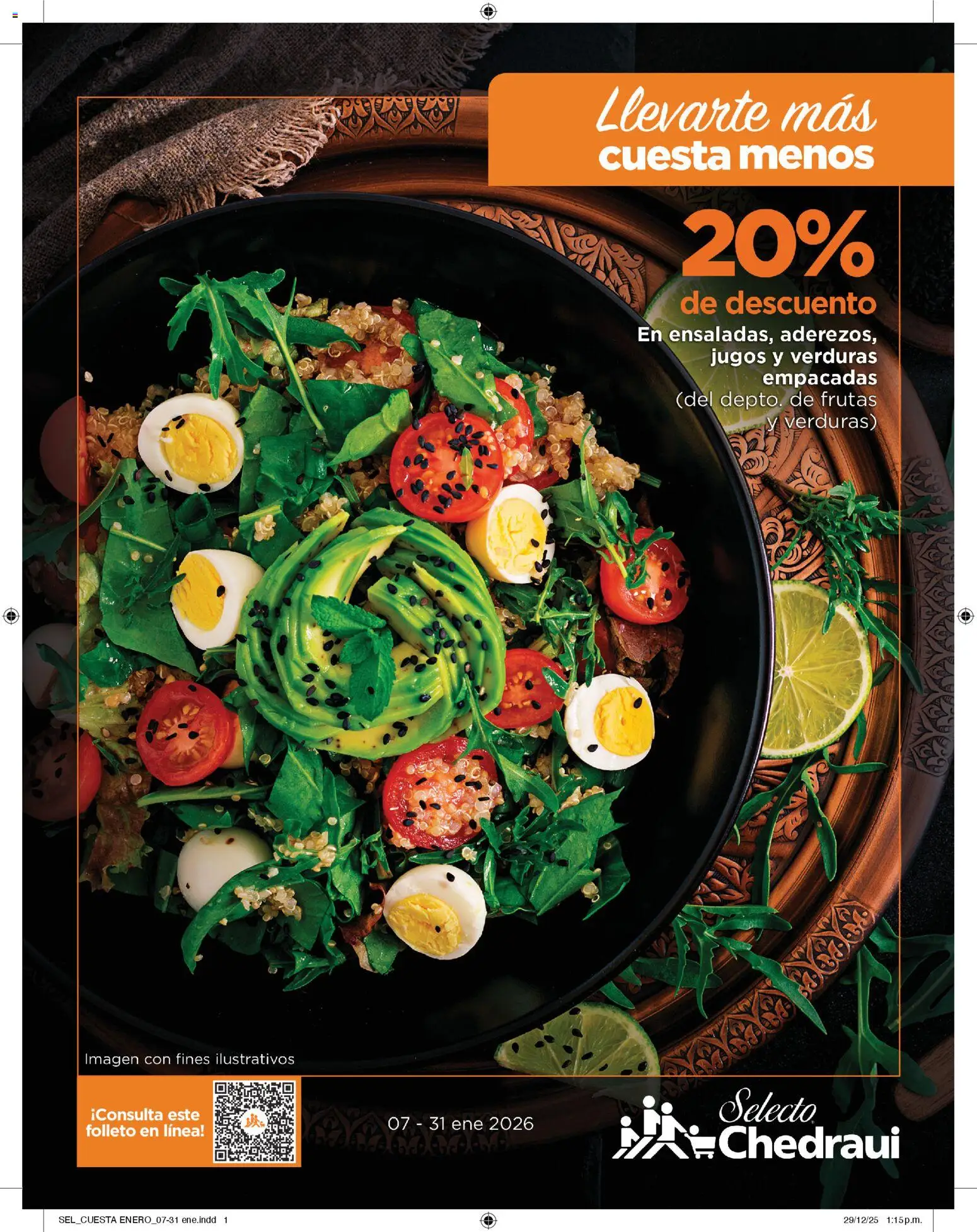 Nuevas ofertas de Chedraui válidas en toda la República Mexicana desde el 07.01.2026. ¡Encuentra las mejores ofertas en Chedraui folleto Llevarte más cuesta menos! | Página: 1