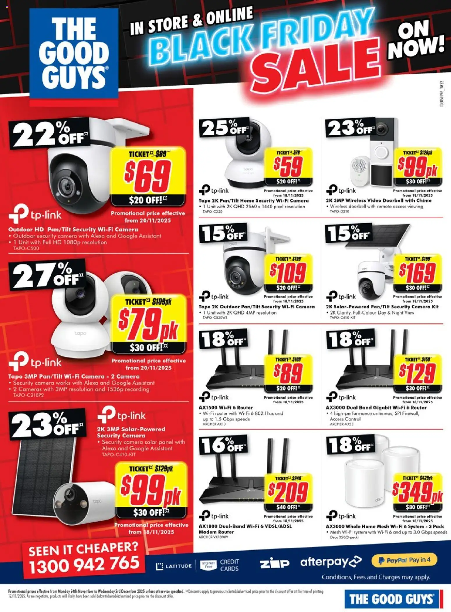 The Good Guys catalogue - valid from 23.11.2025 | Page: 27 | Products: Doorbell, Camera, Modem