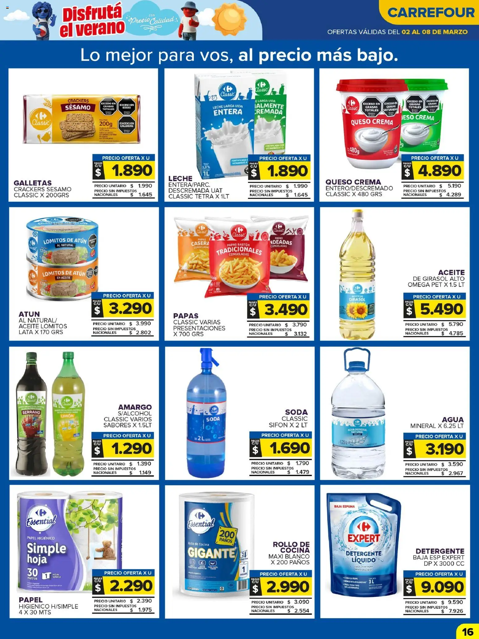 Carrefour Maxi catálogo │ válido desde el 02.03.2026 | Página: 18 | Productos: Vitaminas, Agua, Queso, Crema