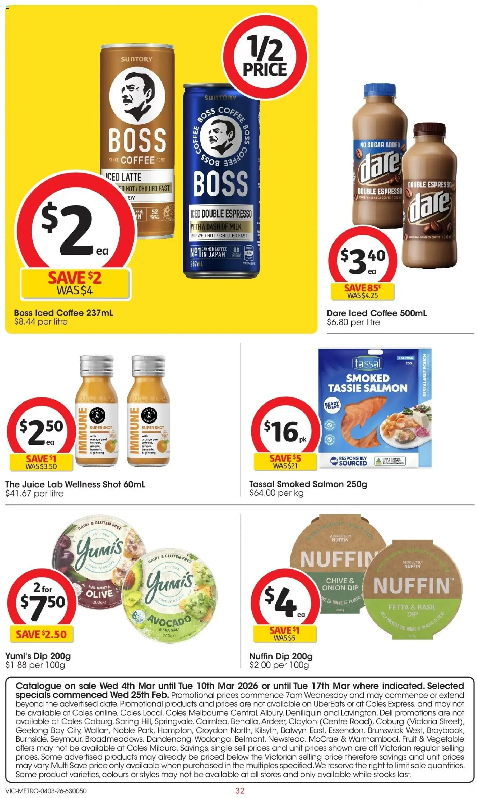 Coles catalogue - valid from 04.03.2026 | Page: 32 | Products: Dairy, Peel, Salt, Sugar