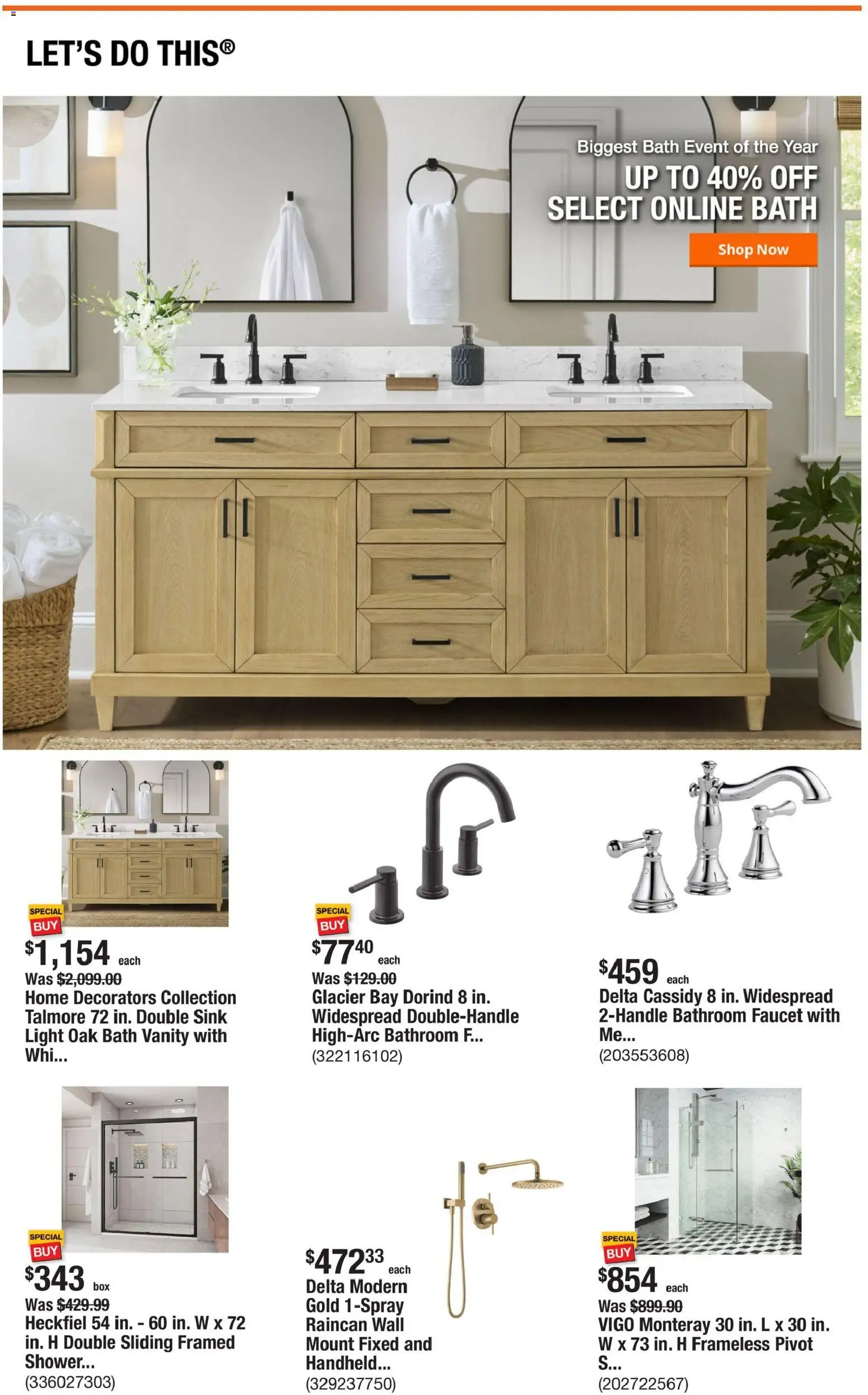 Home Depot Weekly Ad - OH - valid from 12.02.2026 | Page: 3 | Products: Bath, Shower