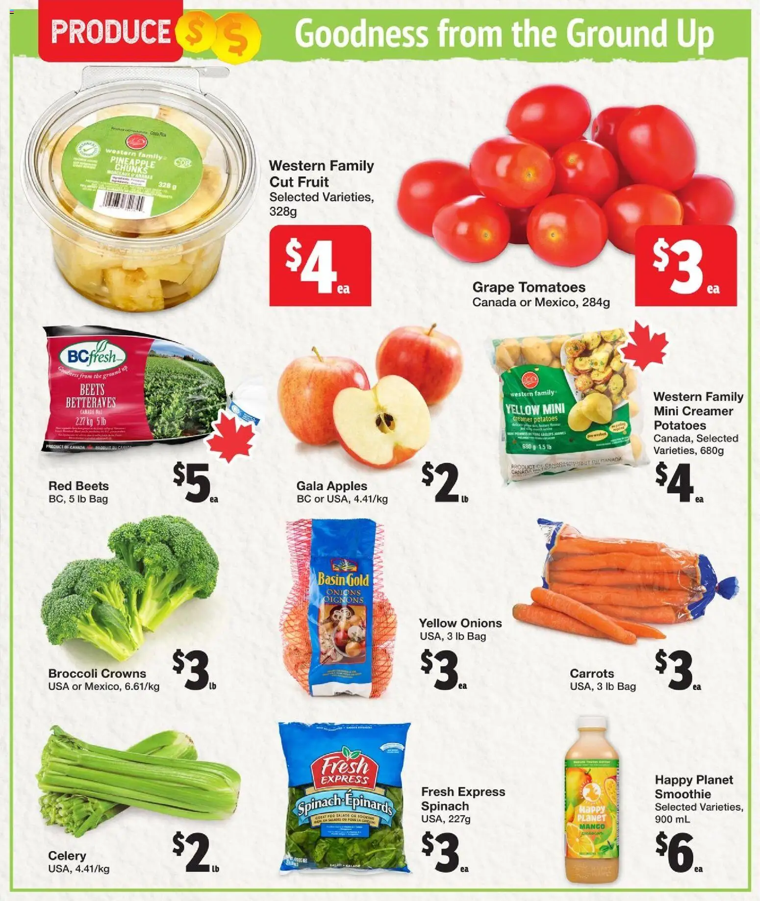 Quality Foods flyer valid from 01.01.2026 | Page: 2 | Products: Potatoes, Bag, Apples, Tomatoes