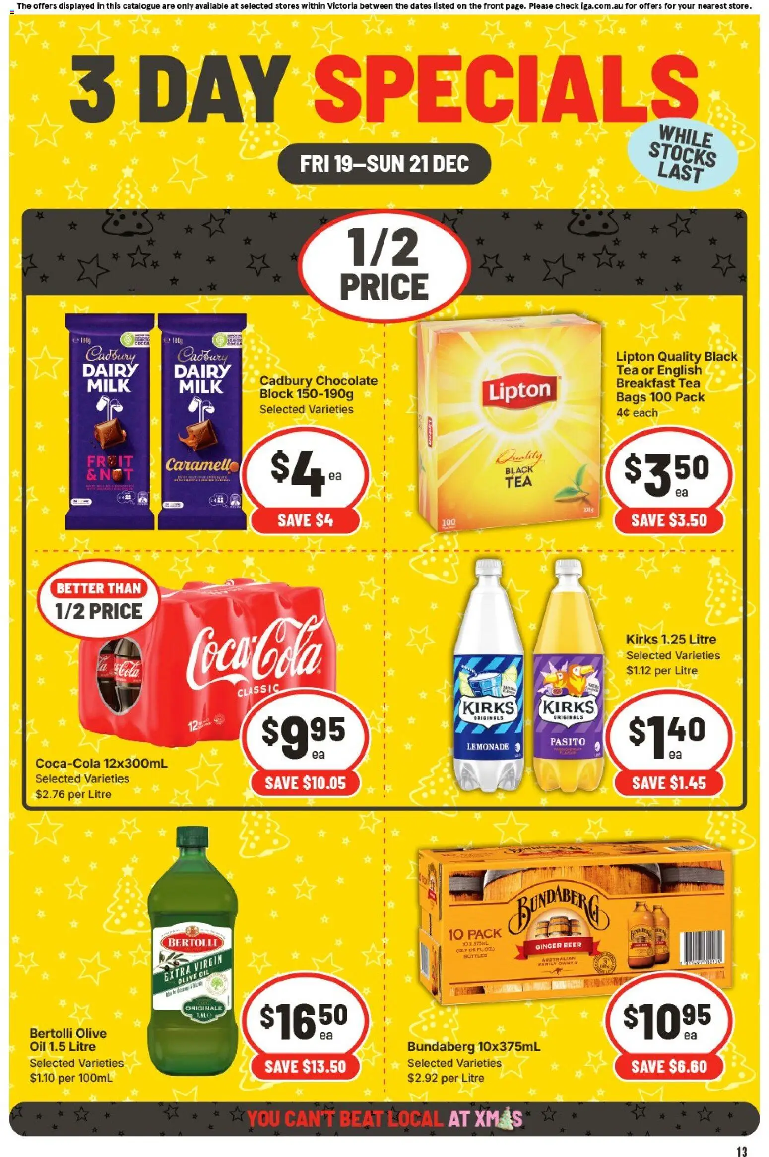 IGA catalogue - valid from 19.12.2025 | Page: 2 | Products: Milk, Dairy, Oil, Tea