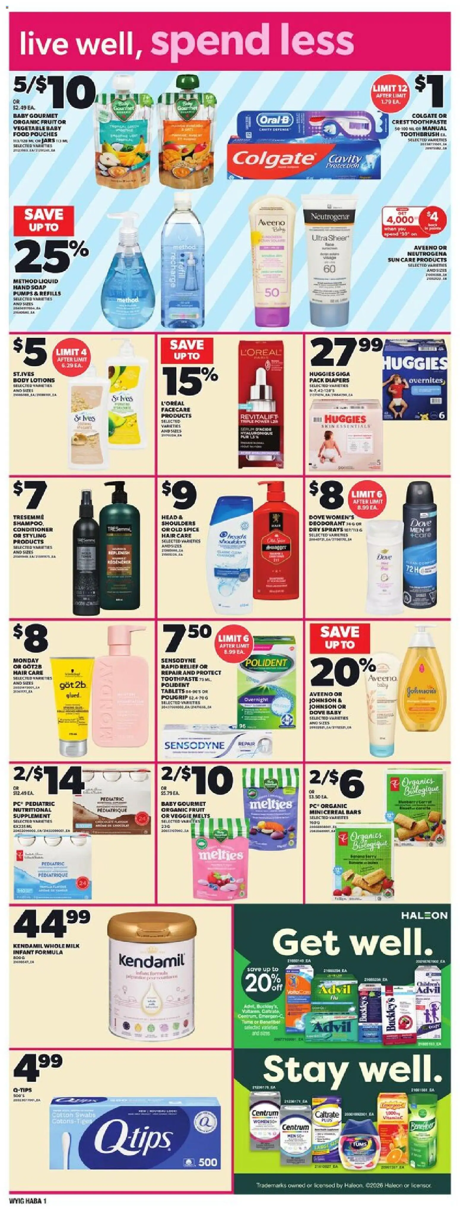 Independent Grocer flyer valid from 19.02.2026 | Page: 12 | Products: PC, Soap, Deodorant, Milk