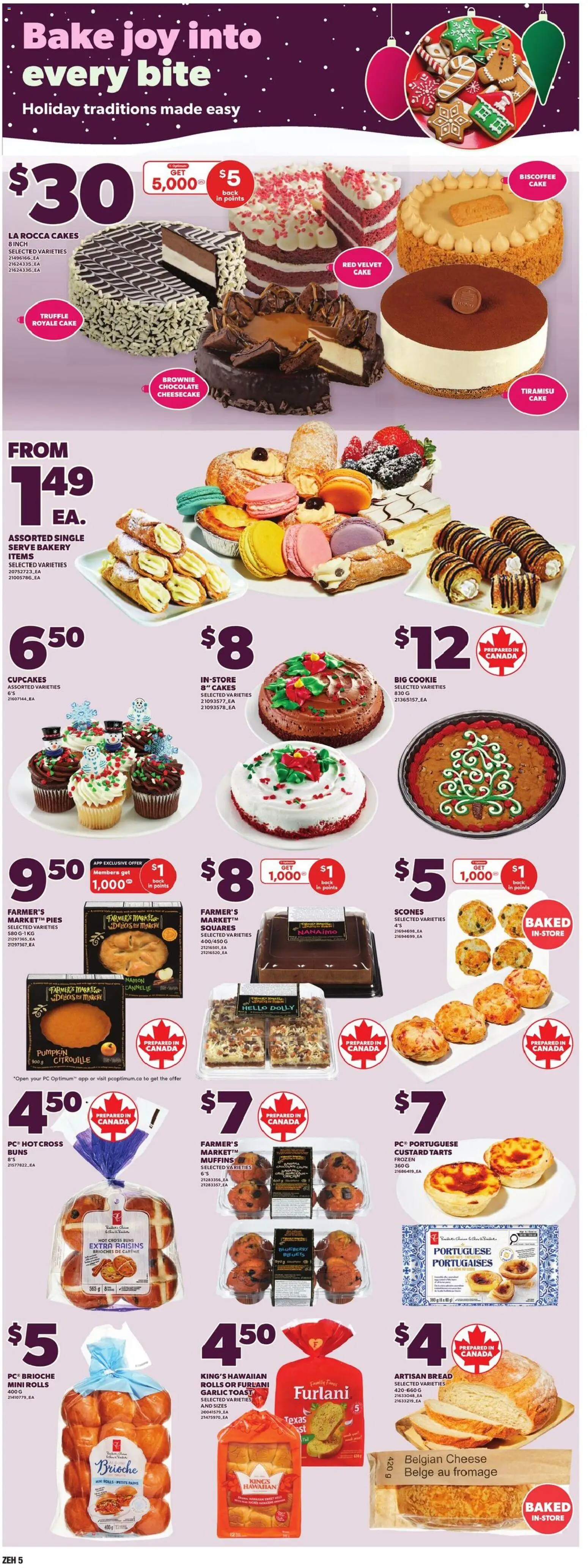 Zehrs flyer valid from 18.12.2025 | Page: 8 | Products: PC, Bakery, Bread, Pumpkin