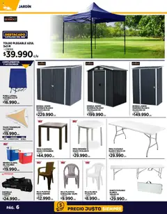 Construmart ofertas  válido desde el 01.10.2025 | Página: 6 | Productos: Mesa, Silla, Banco, Toldo