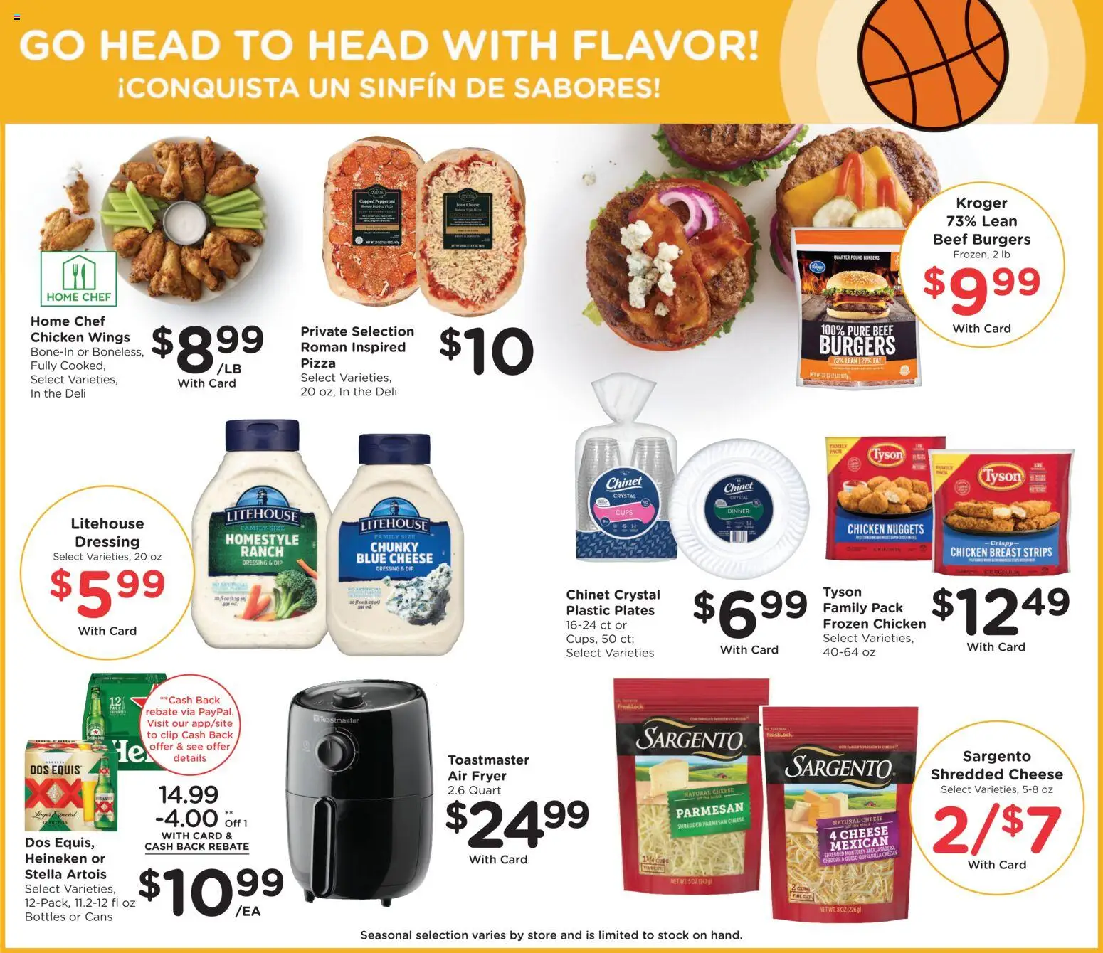 Smith's Weekly Ad - valid from 25.03.2026 | Page: 9 | Products: Fryer, Cheese, Pizza, Beef