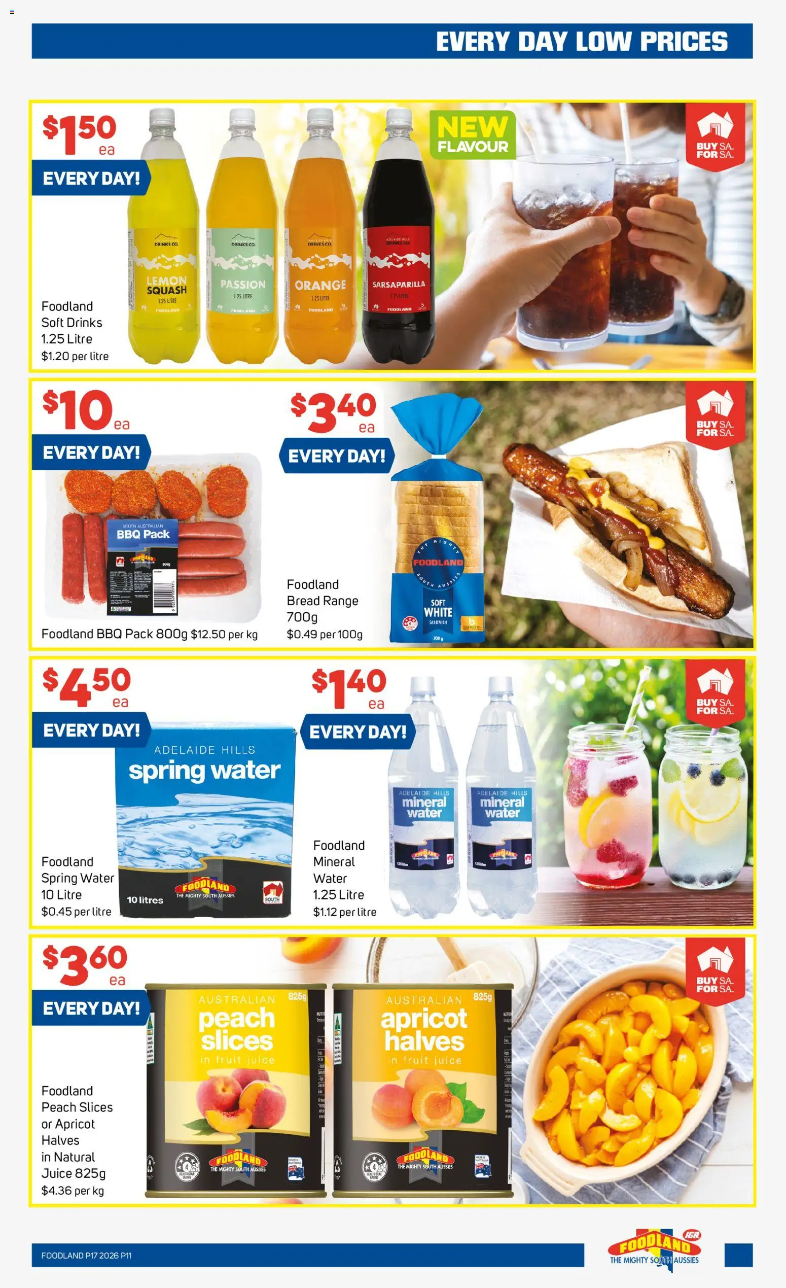 Foodland catalogue - valid from 22.04.2026 | Page: 11 | Products: Water, Soft drinks, Lemon, Squash