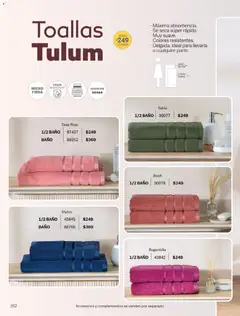 Vista previa de Vianney catálogo Chavos, nuevo folleto de la tienda, válido en México a partir del 23.01.2026 | Página: 154 | Productos: Toallas, Baño