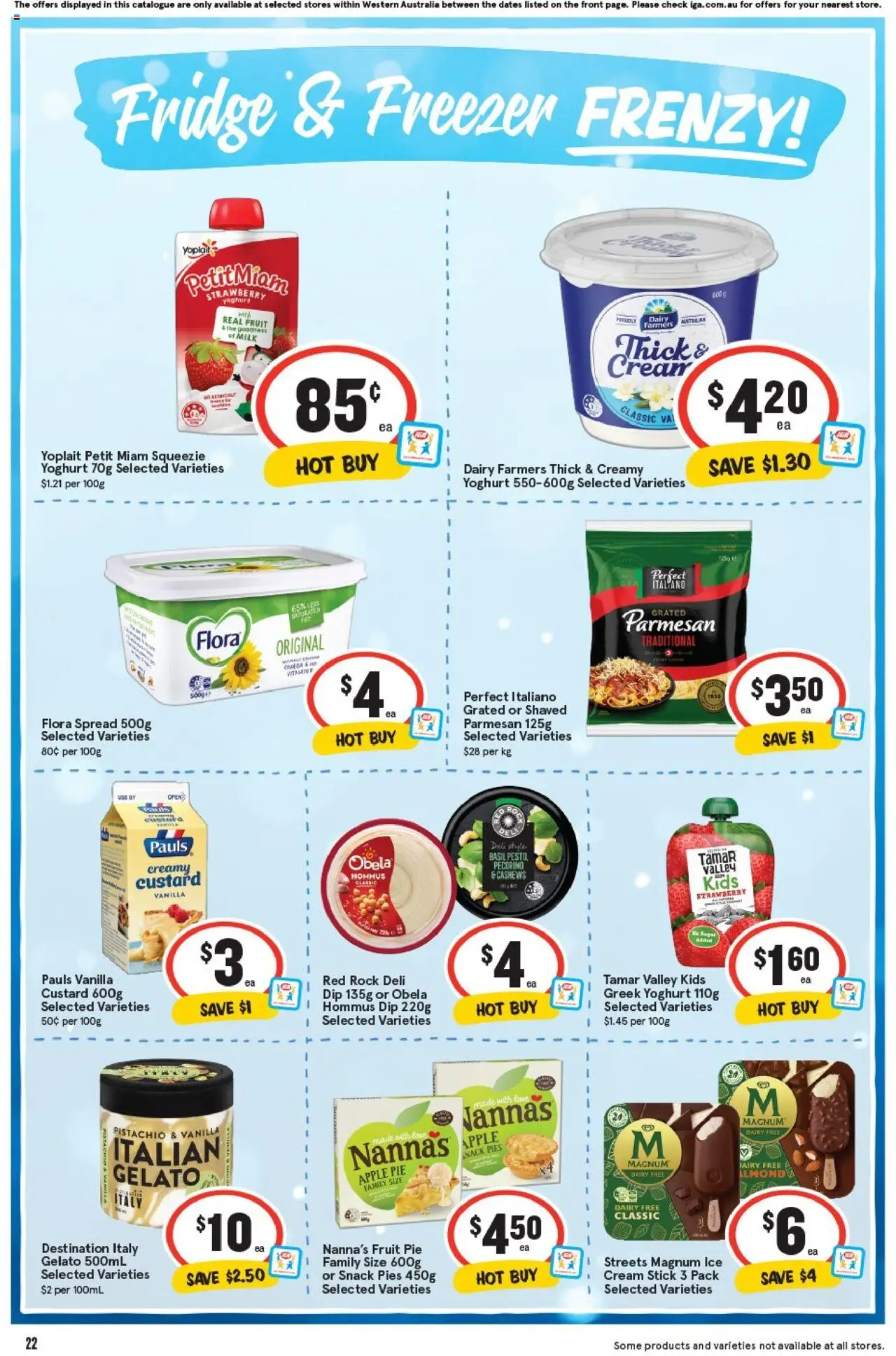IGA catalogue - valid from 20.08.2025 | Page: 22 | Products: Milk, Dairy, Yoghurt, Pies