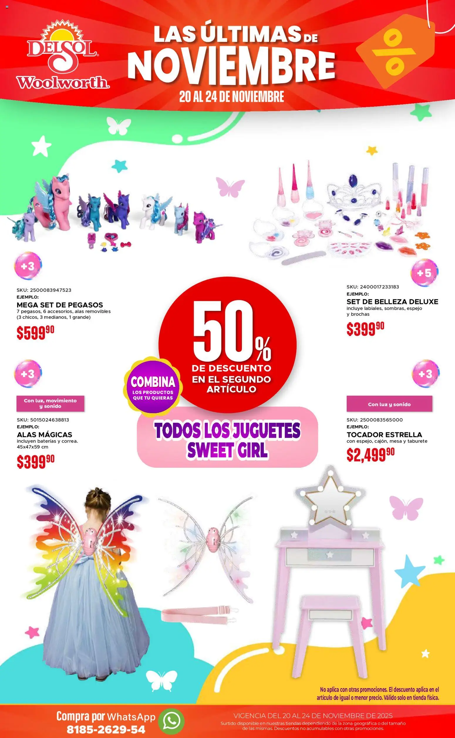Nuevas ofertas de Del Sol y Woolworth válidas en toda la República Mexicana desde el 20.11.2025. ¡Encuentra las mejores ofertas en Del Sol y Woolworth Buen Fin ! | Página: 8