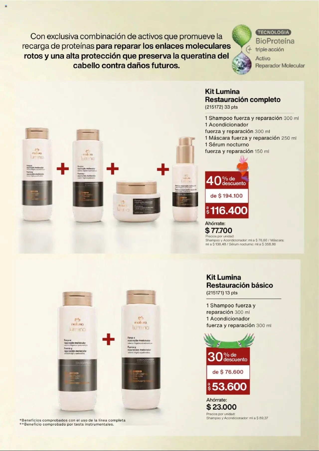 Natura revista - valida desde el 03.09.2025 | Página: 125 | Productos: Shampoo, Máscara, Acondicionador, Combinación