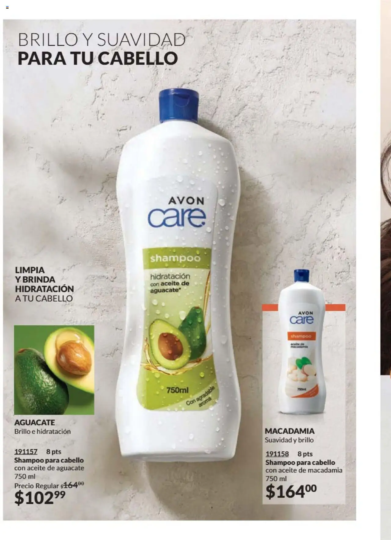 Nuevas ofertas de AVON válidas en toda la República Mexicana desde el 09.10.2025. ¡Encuentra las mejores ofertas en AVON - Campaña 16 2025! | Página: 186 | Productos: Brillo, Aceite, Aguacate