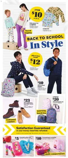 Giant Tiger flyer valid from 06.08.2025 | Page: 4 | Products: Boots, Backpack, Shoes, Leggings