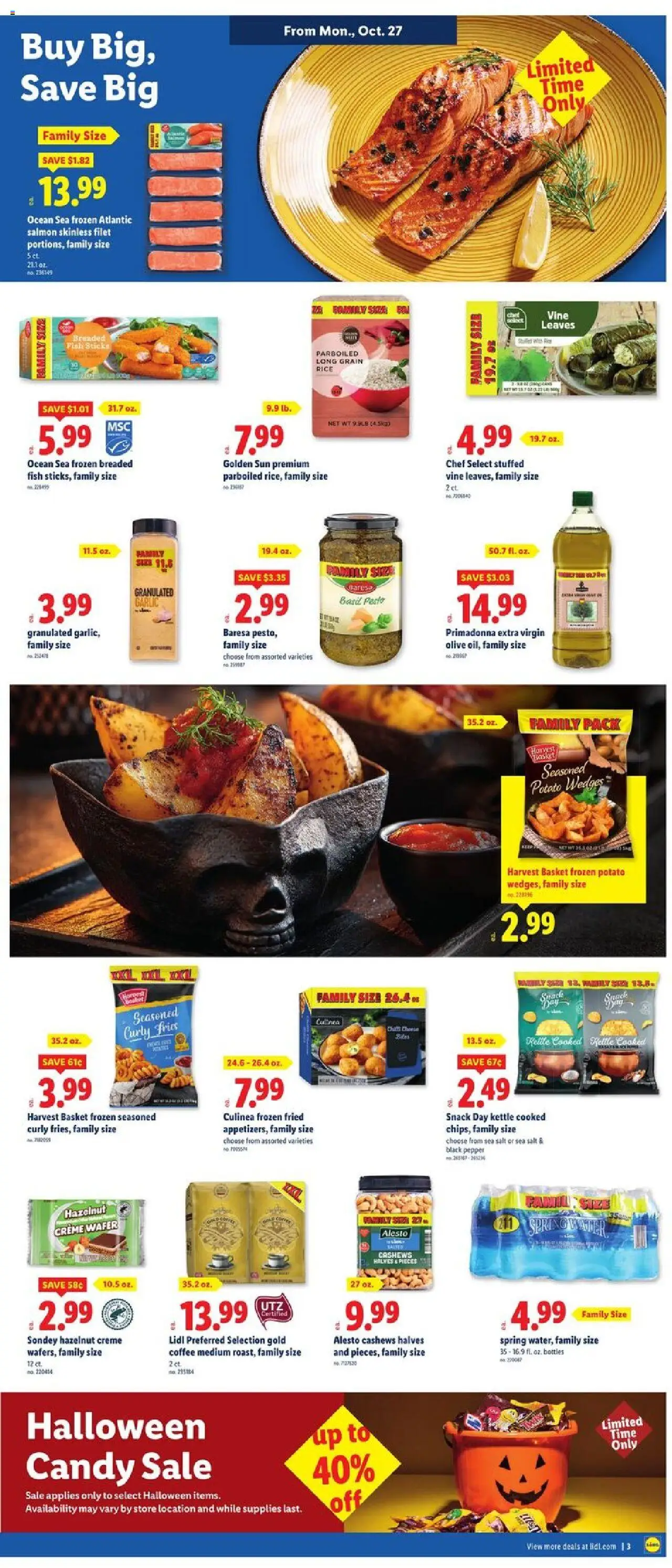 Lidl Weekly Ad - valid from 22.10.2025 | Page: 4 | Products: Basket, Coffee, Salt, Garlic