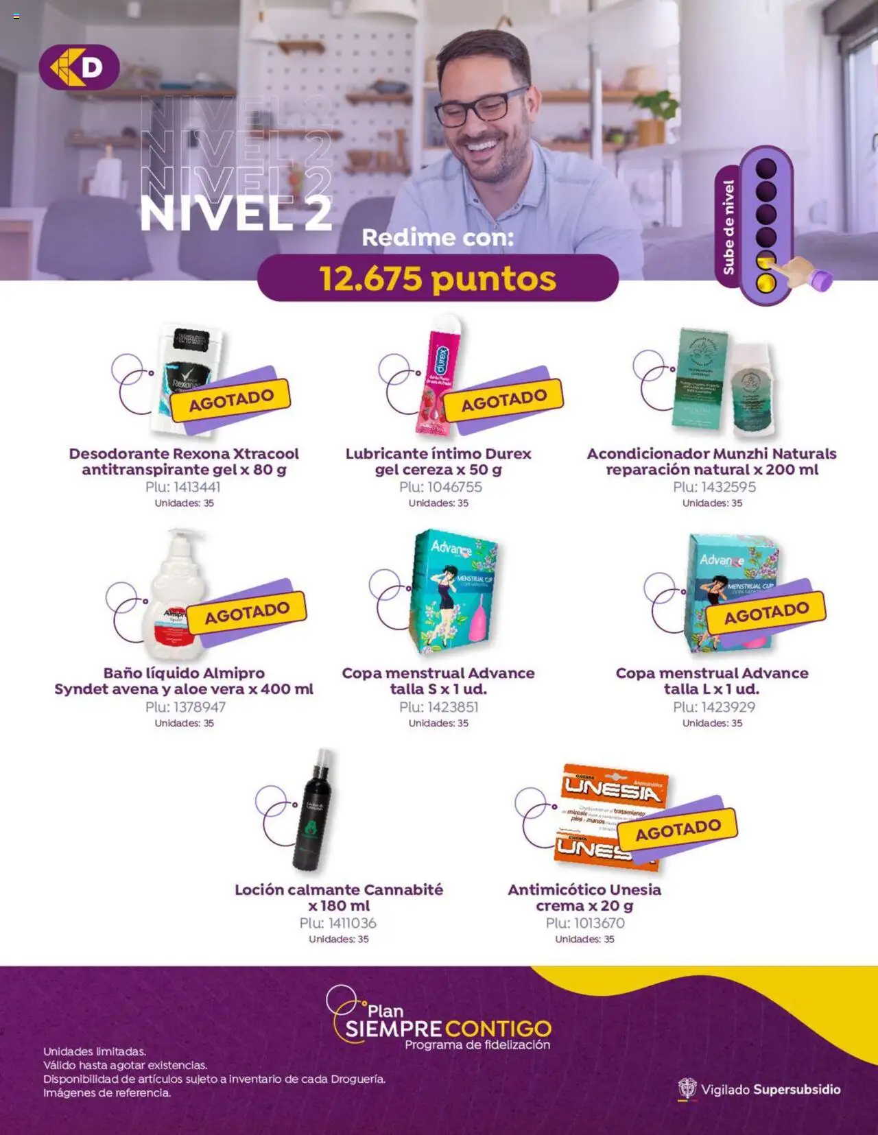 Colsubsidio revista - valida desde el 01.08.2025 | Página: 7 | Productos: Crema, Baño, Acondicionador, Loción tonificante