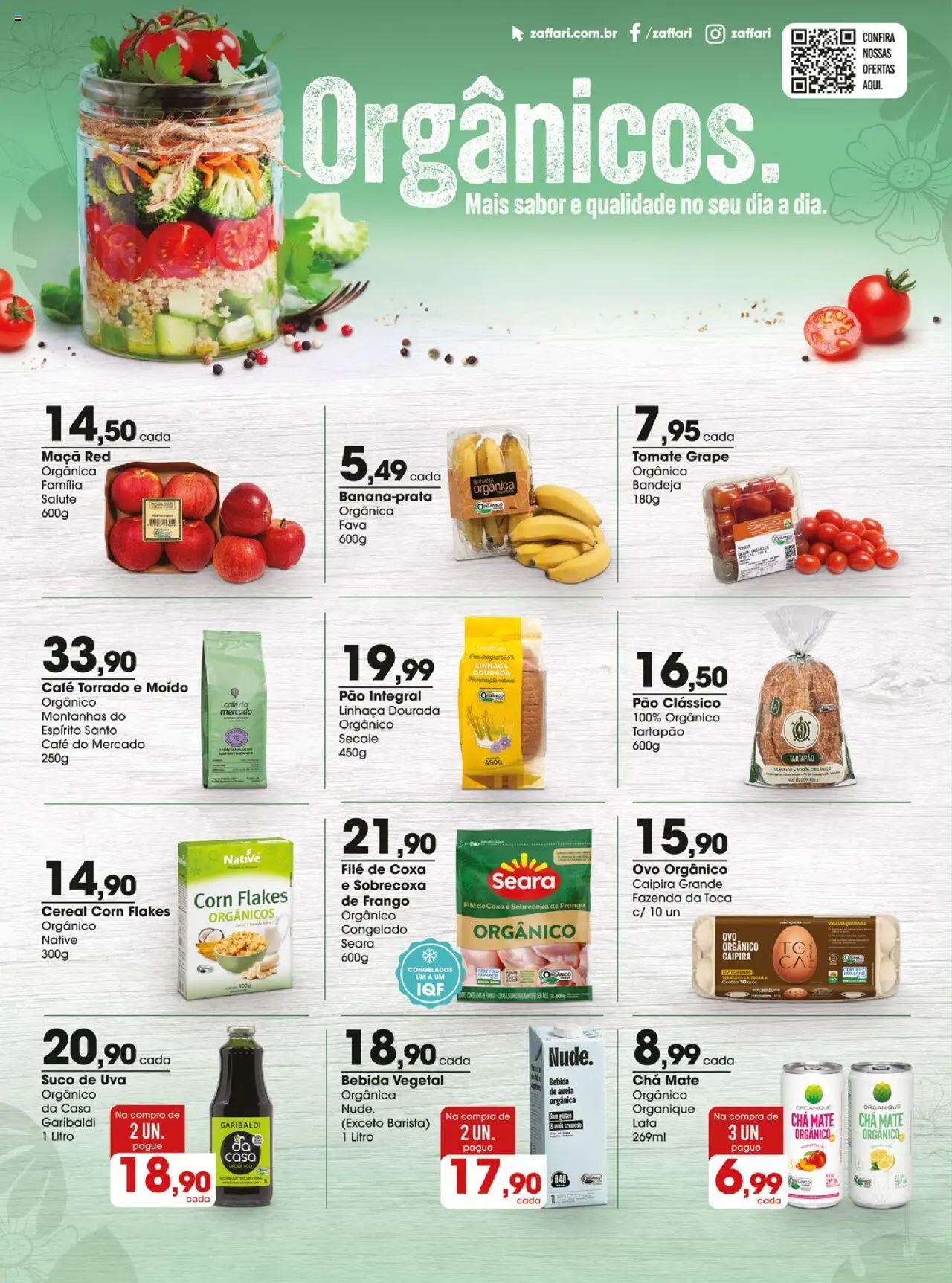 Zaffari Folheto - válido de 09.09.2025 | Página: 24 | Produtos: Linhaça, Pão, Bebida, Aveia