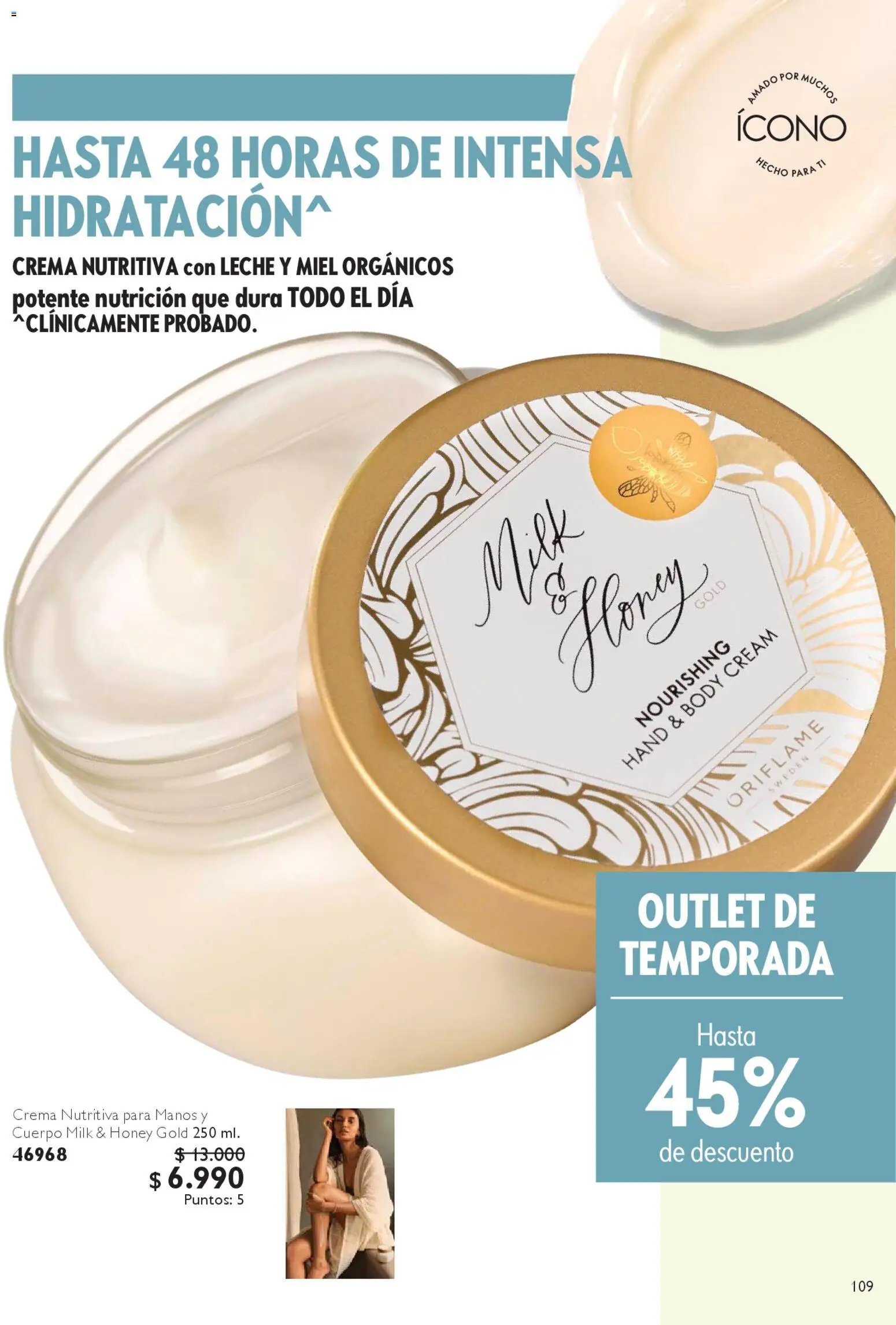 Oriflame catálogo │ válido desde el 27.12.2025 | Página: 109 | Productos: Body, Leche, Crema