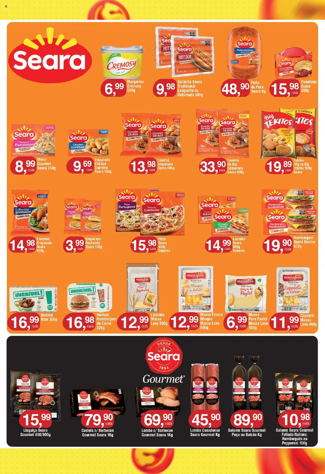 Royal Supermercados Folheto - válido de 13.10.2025 | Página: 4 | Produtos: Salsicha, Linguiça, Hambúrguer, Batata