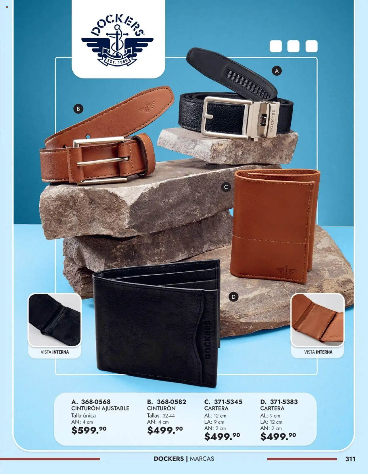 Nuevas ofertas de Andrea válidas en toda la República Mexicana desde el 25.05.2025. ¡Encuentra las mejores ofertas en Andrea catálogo Accesorios Caballero! | Página: 15 | Productos: Cinturón