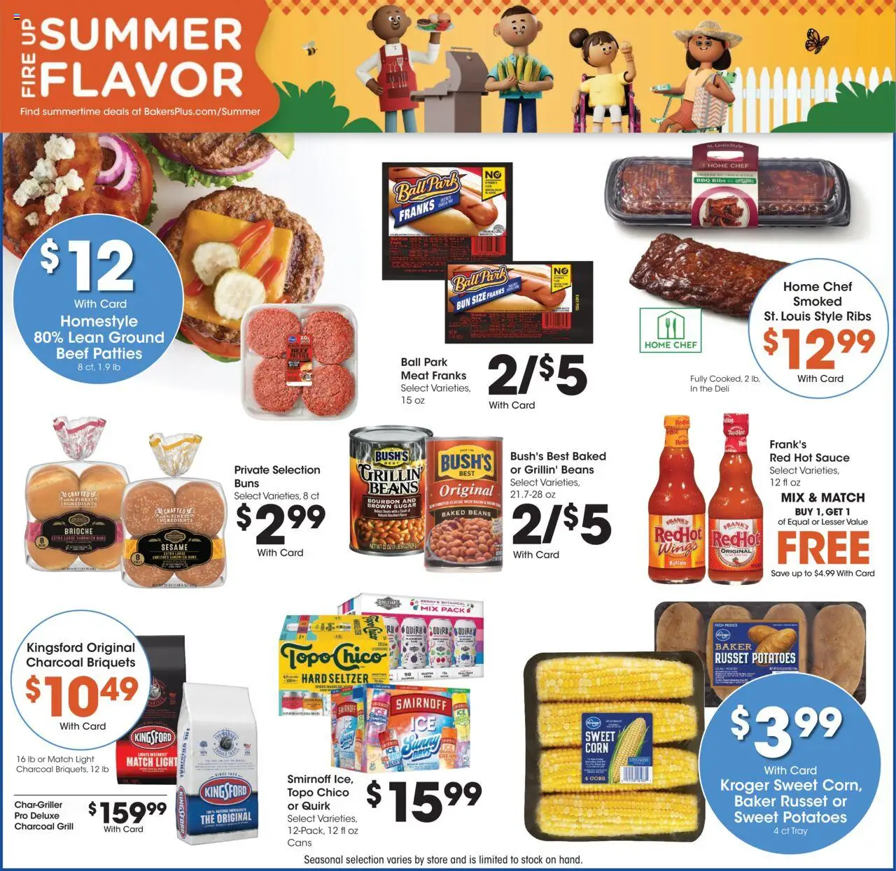 Baker's Weekly Ad - NE - valid from 30.07.2025 | Page: 7 | Products: Corn, Beef, Potatoes, Sauce