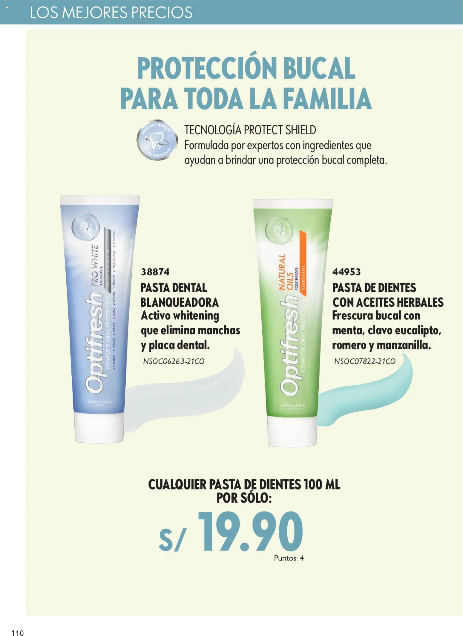 Catálogo Oriflame válido desde 27.12.2025 | Página: 110 | Productos: Pasta dental, Pasta
