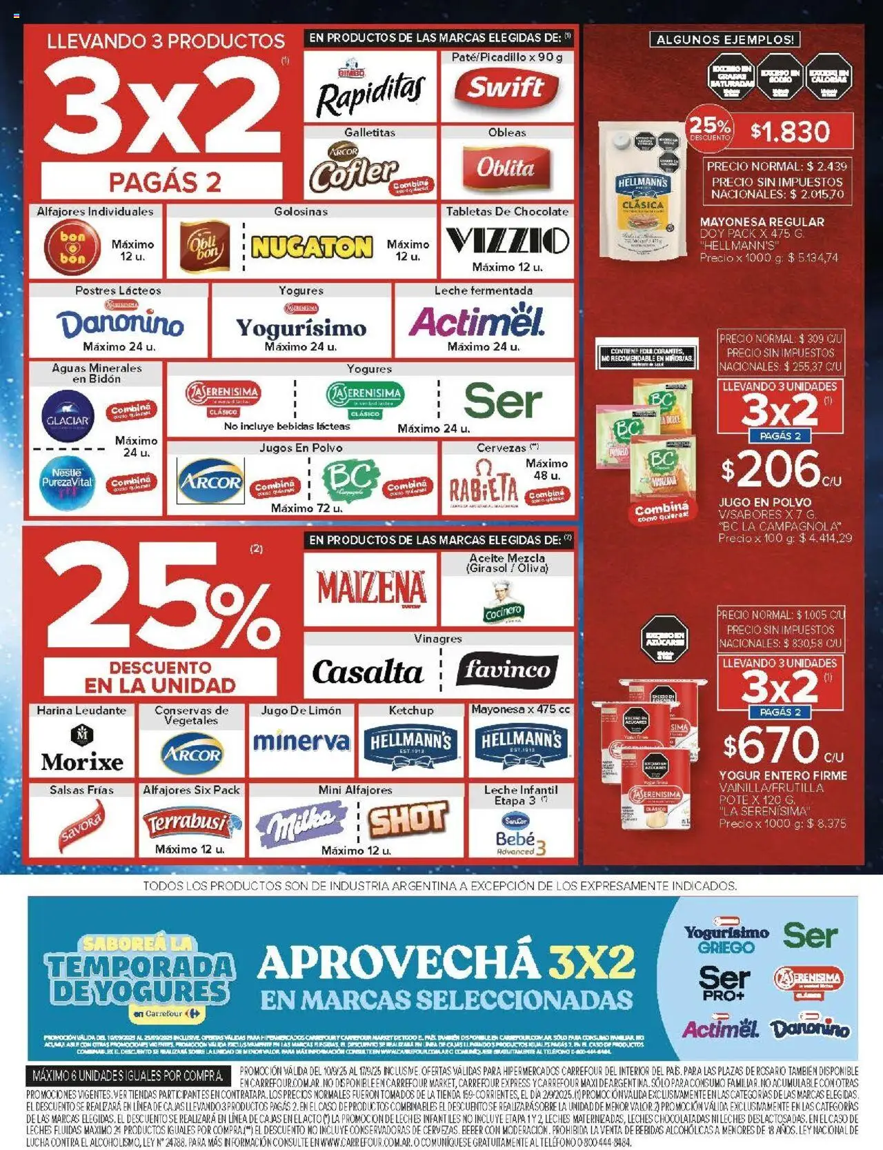 Carrefour ofertas - Catamarca │ válido desde el 10.09.2025 | Página: 6 | Productos: Caso, Sobre, Harina, Ketchup
